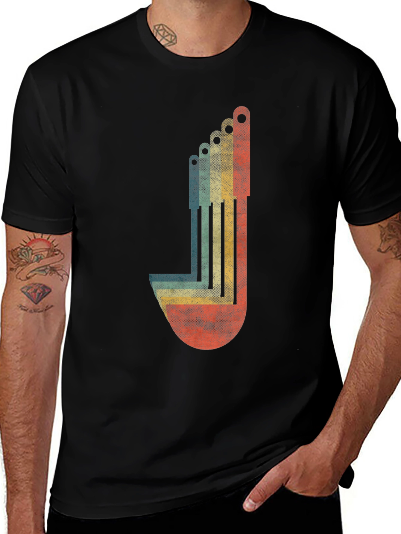 Retro Allen Wrench Graphic Tee - Black