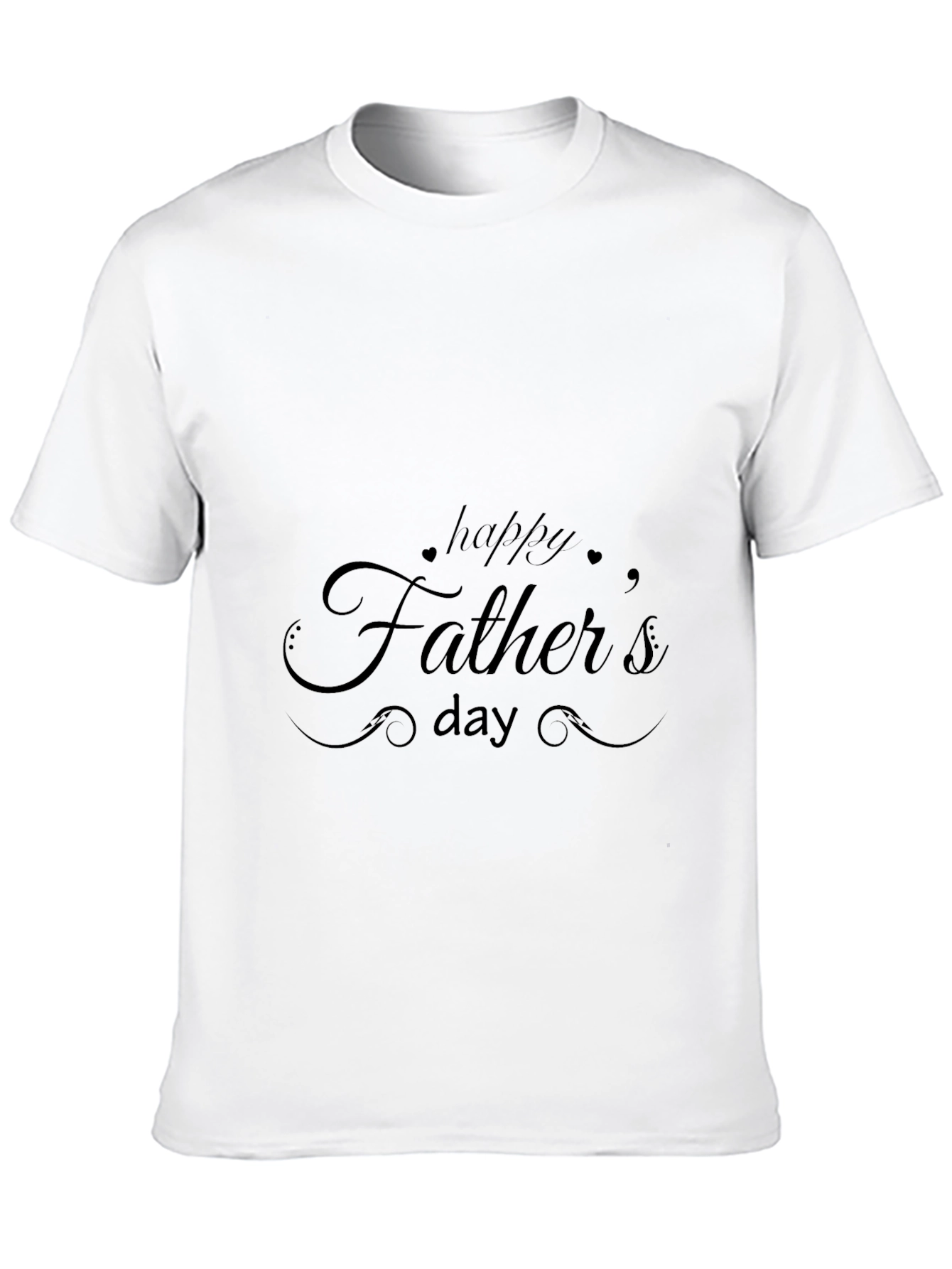 Happy Fathers Day Black T-Shirt