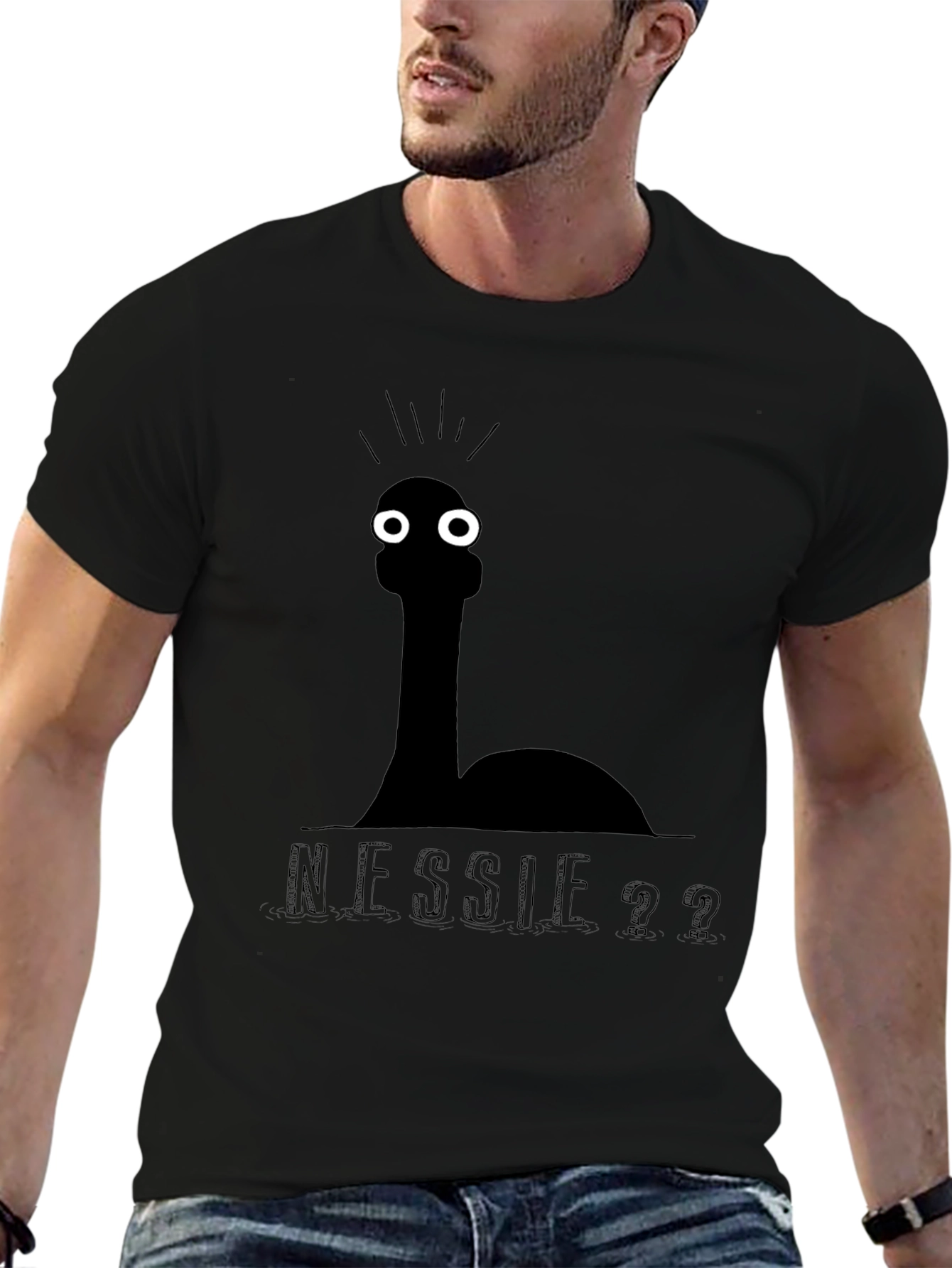 Nessie Graphic Tee - Black Humor T-Shirt