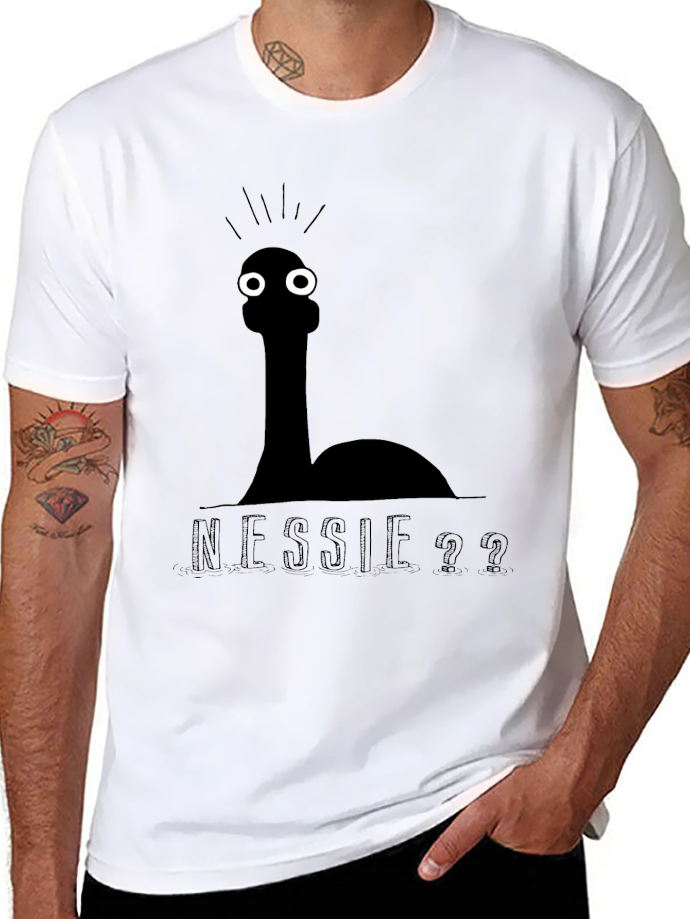 Nessie Graphic Tee - Black Humor T-Shirt