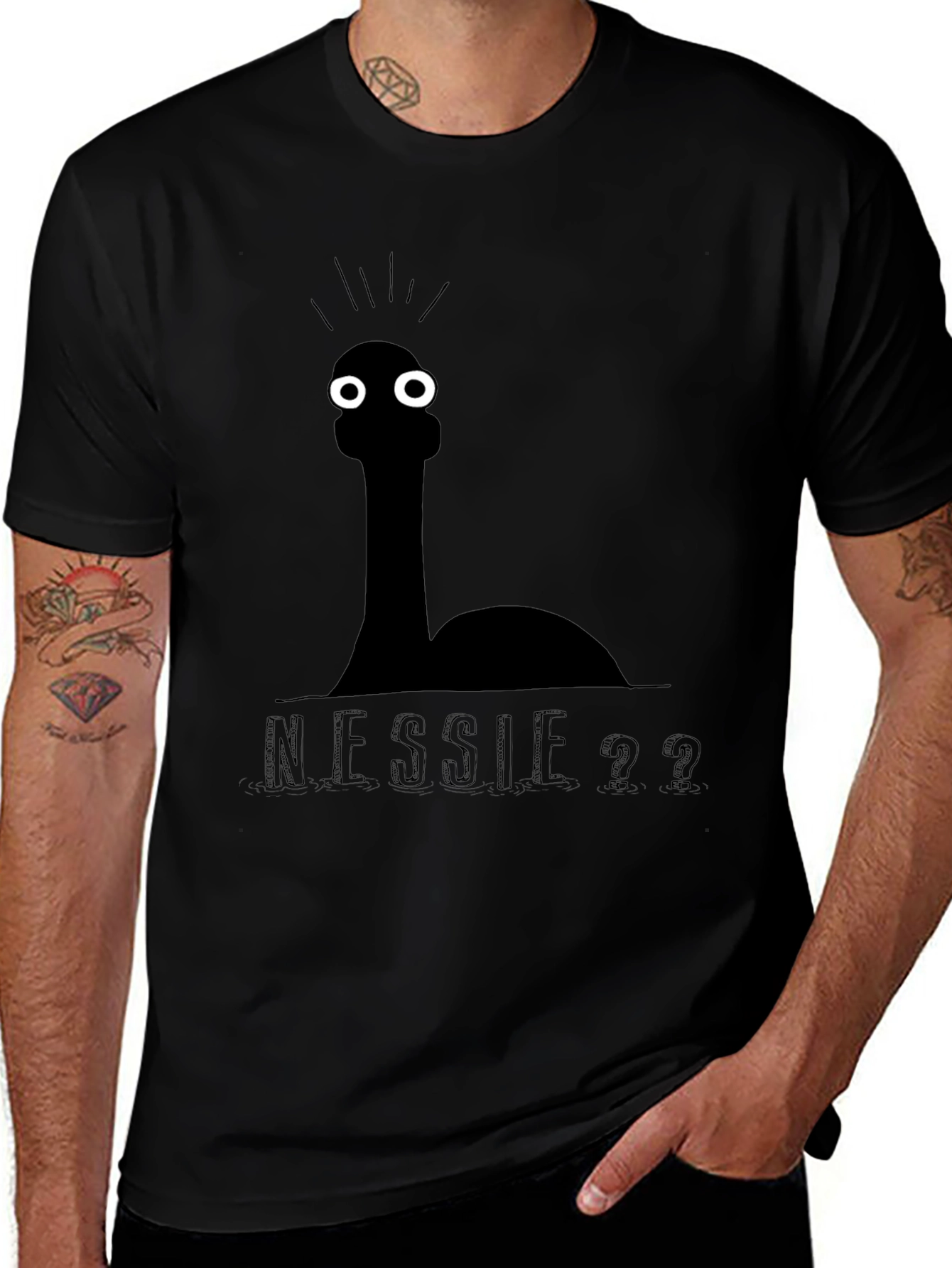 Nessie Graphic Tee - Black Humor T-Shirt