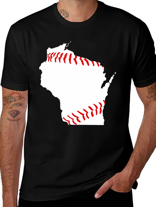 Wisconsin Baseball T-Shirt State Pride Tee