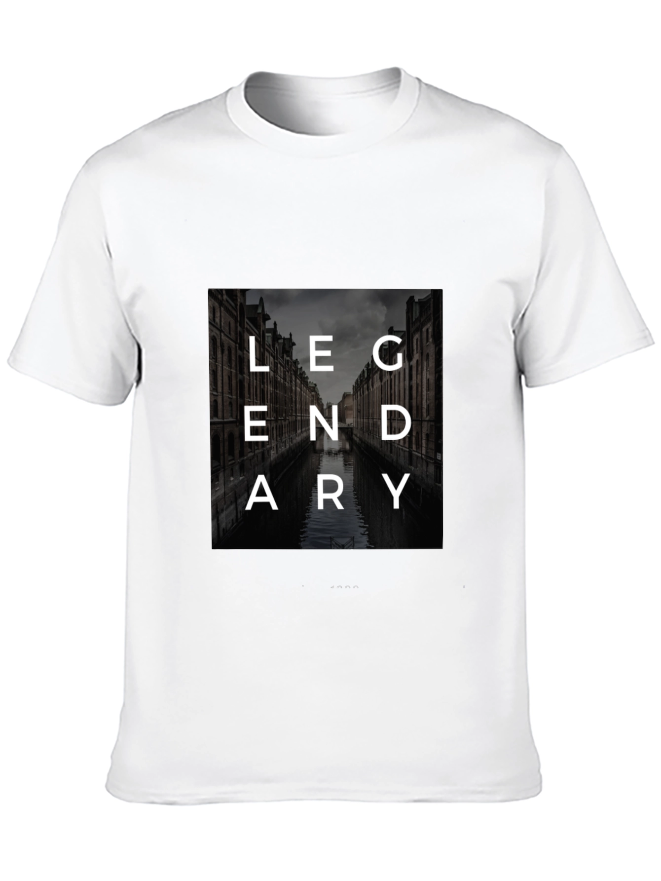 Legendary Graphic Print Black T-Shirt