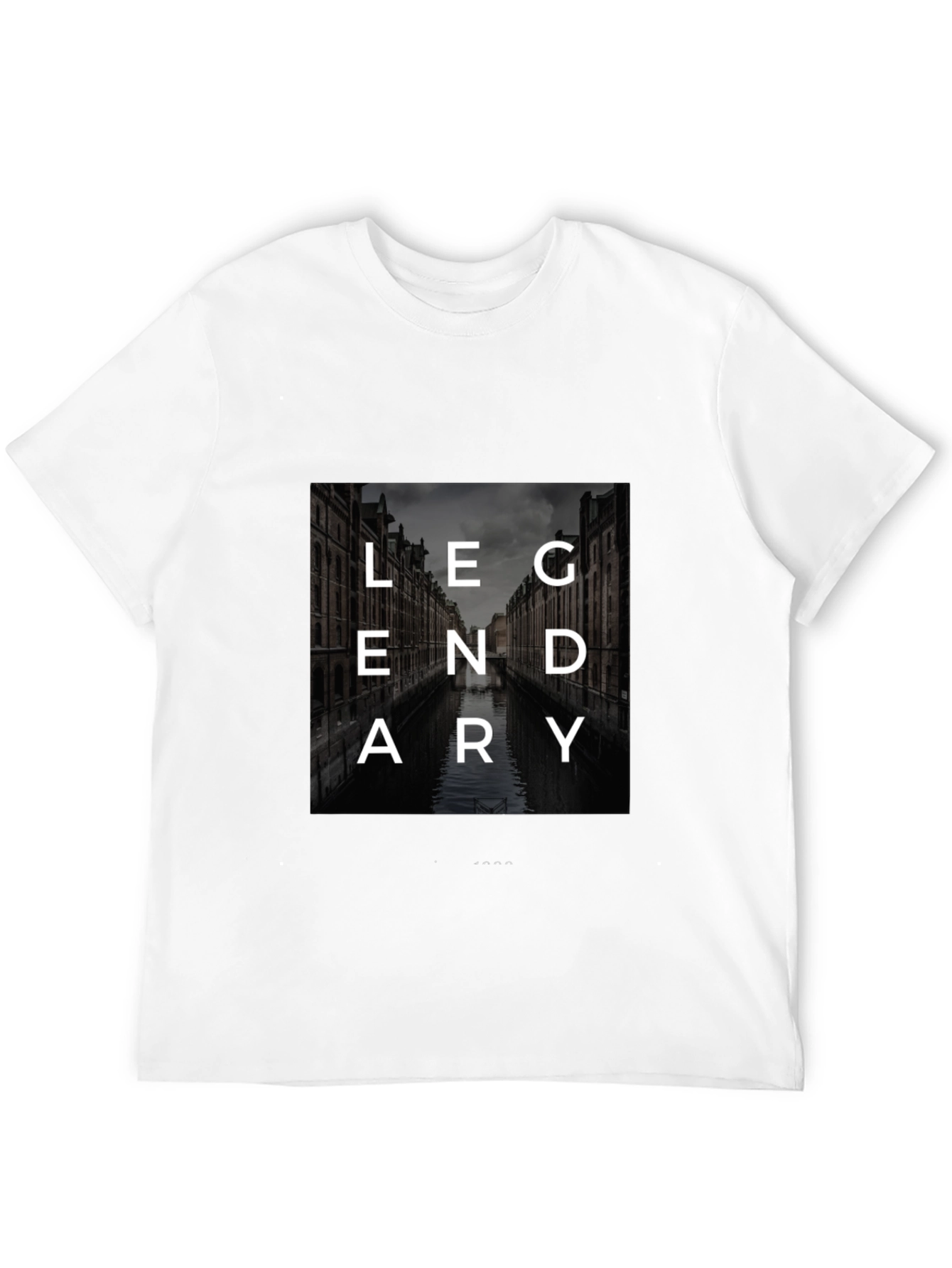 Legendary Graphic Print Black T-Shirt