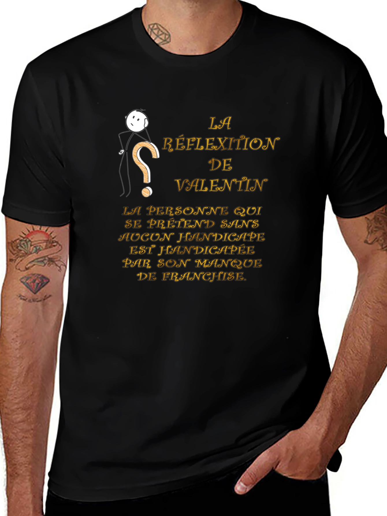 Humorous Valentin T-Shirt - Reflection of Valentin