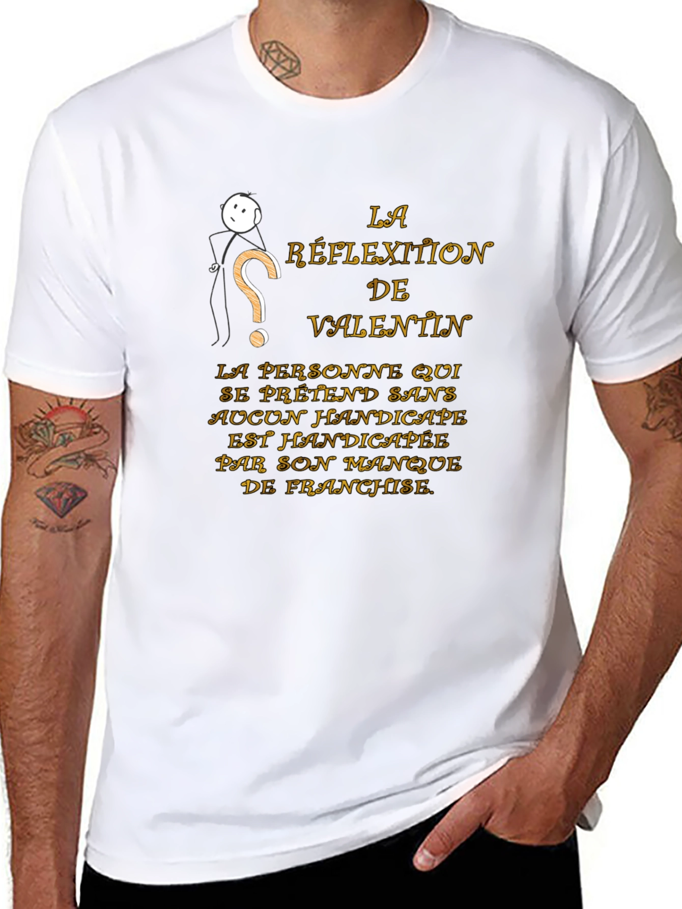 Humorous Valentin T-Shirt - Reflection of Valentin
