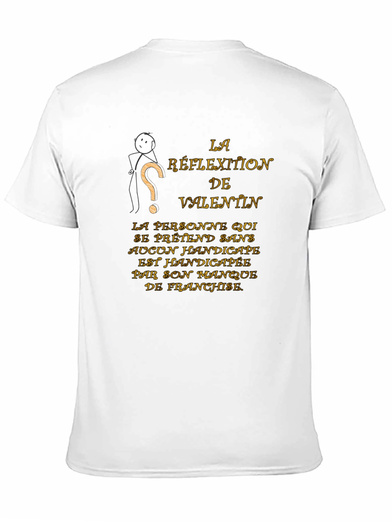 Humorous Valentin T-Shirt - Reflection of Valentin