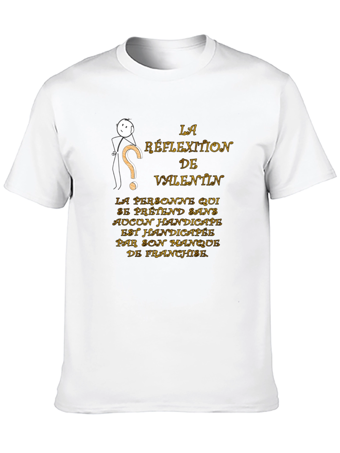 Humorous Valentin T-Shirt - Reflection of Valentin