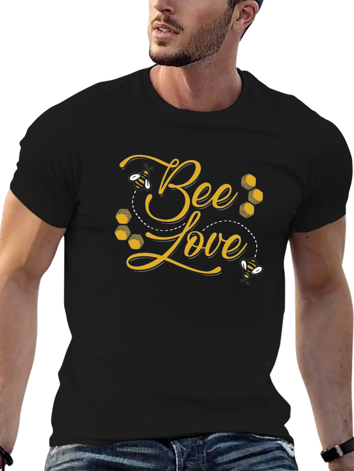 Bee Love Graphic Tee - Black