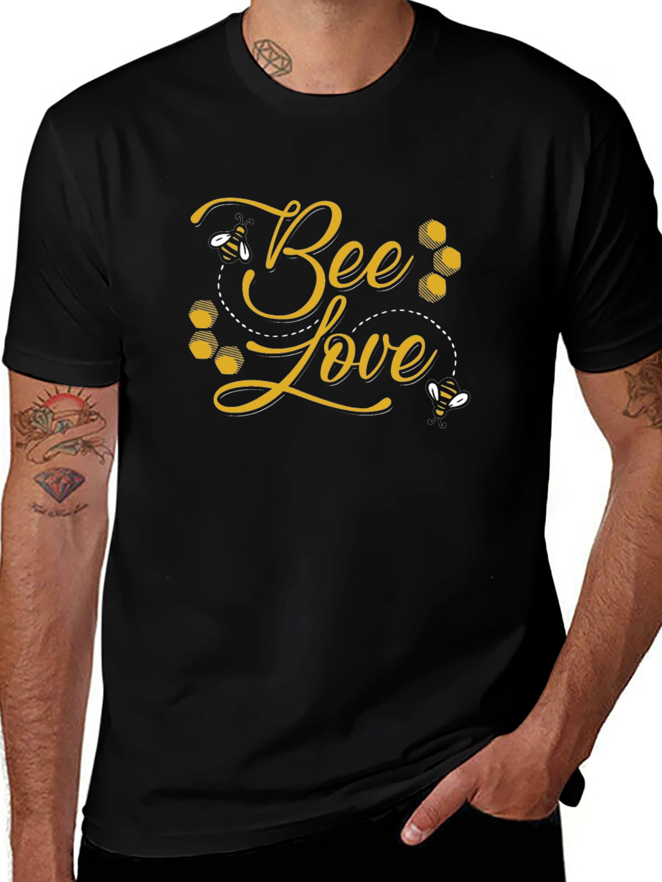 Bee Love Graphic Tee - Black
