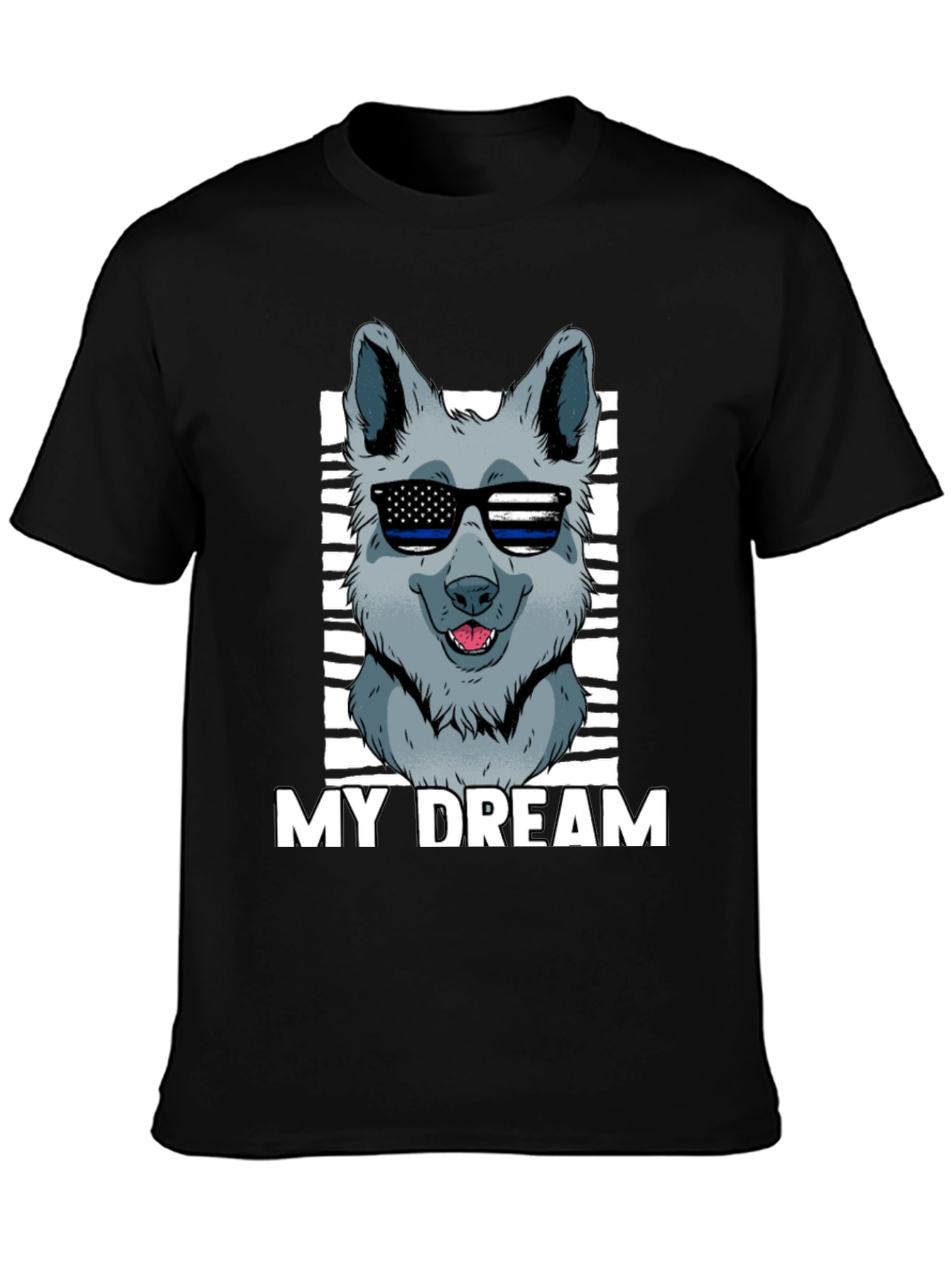 My Dream Dog Graphic T-Shirt - Black