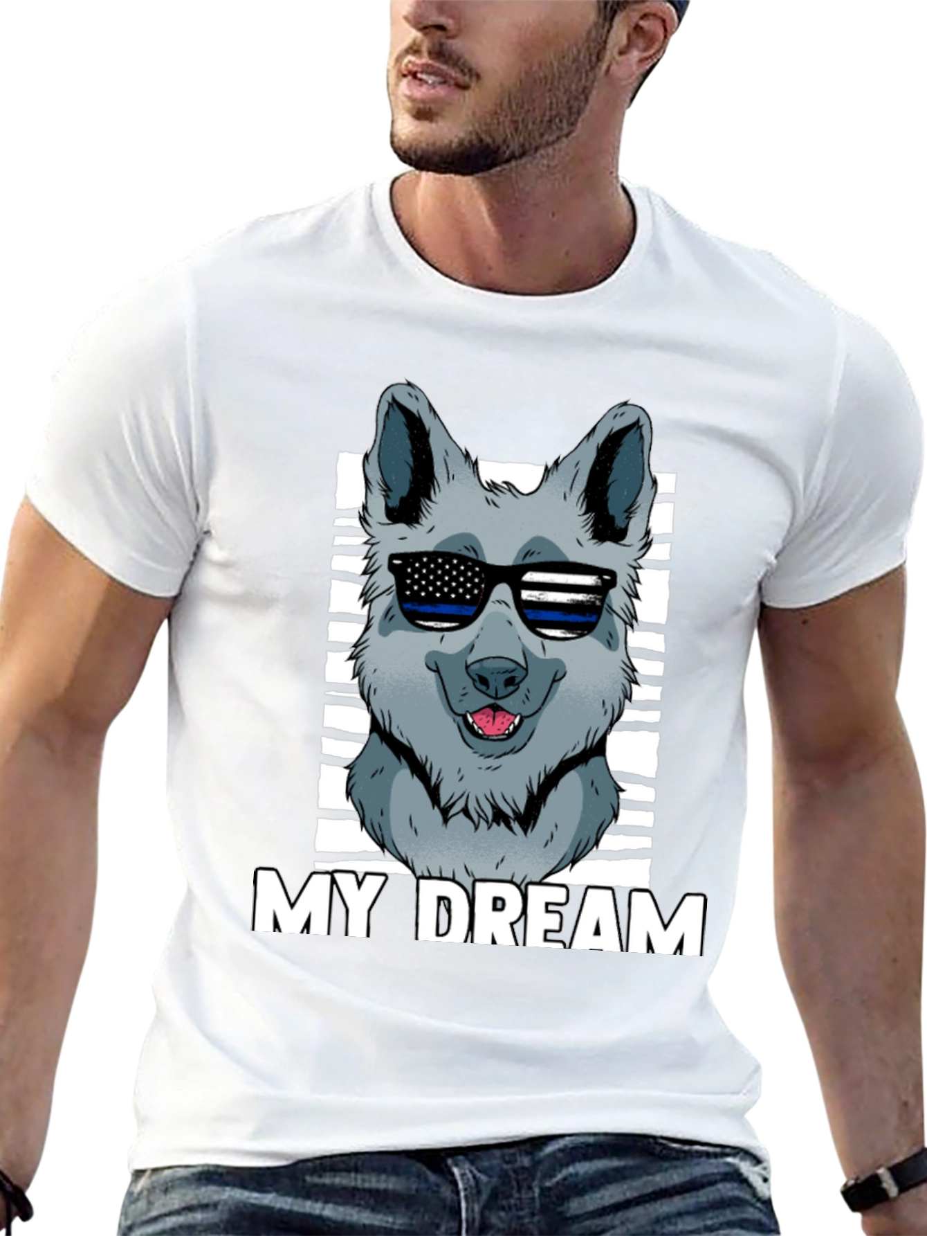 My Dream Dog Graphic T-Shirt - Black