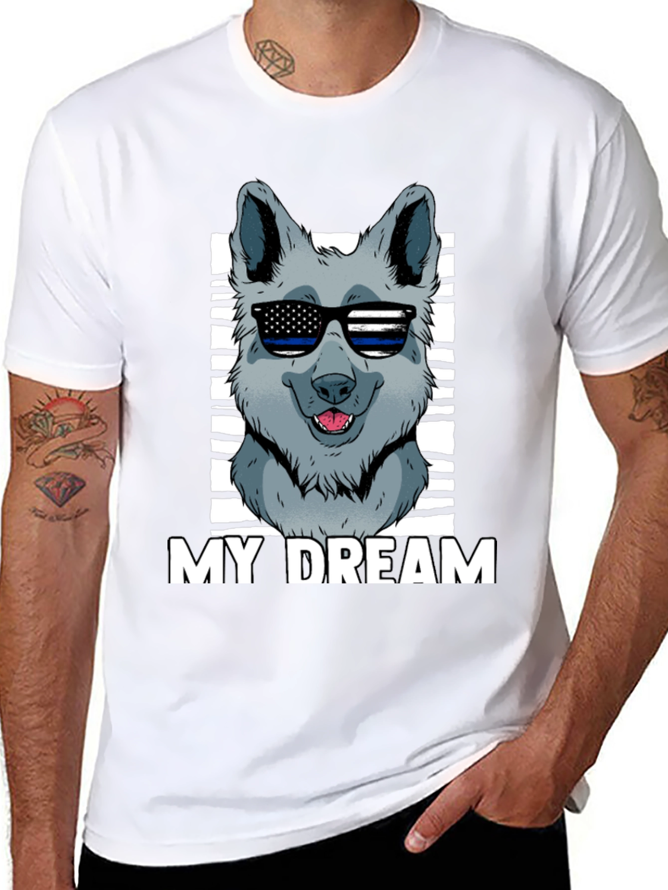 My Dream Dog Graphic T-Shirt - Black