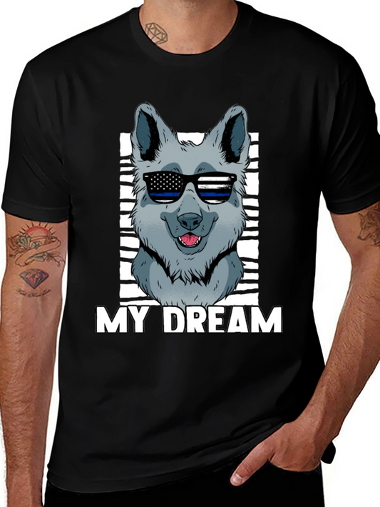 My Dream Dog Graphic T-Shirt - Black