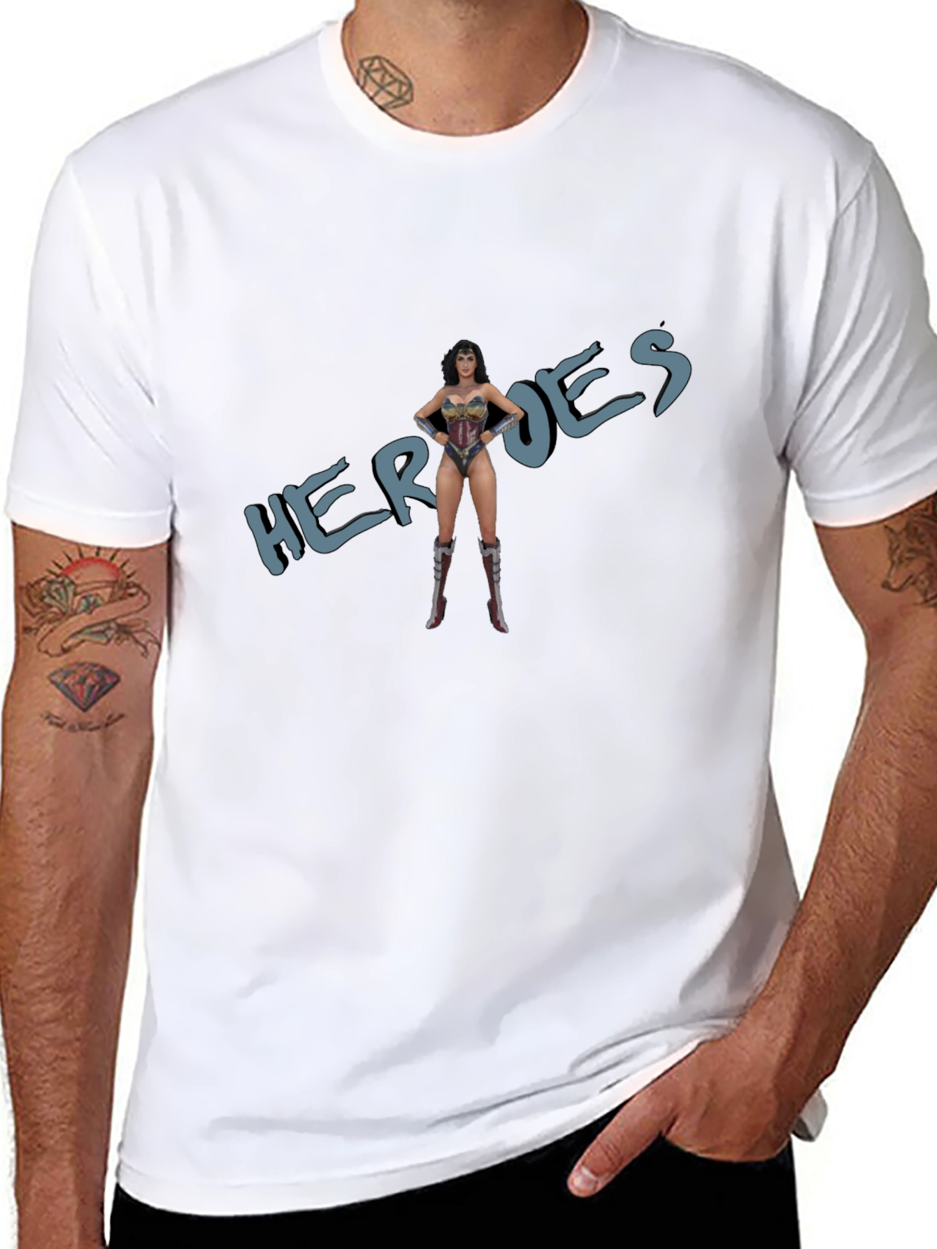 Heroes Wonder Woman T-Shirt - Bold Graphic Tee