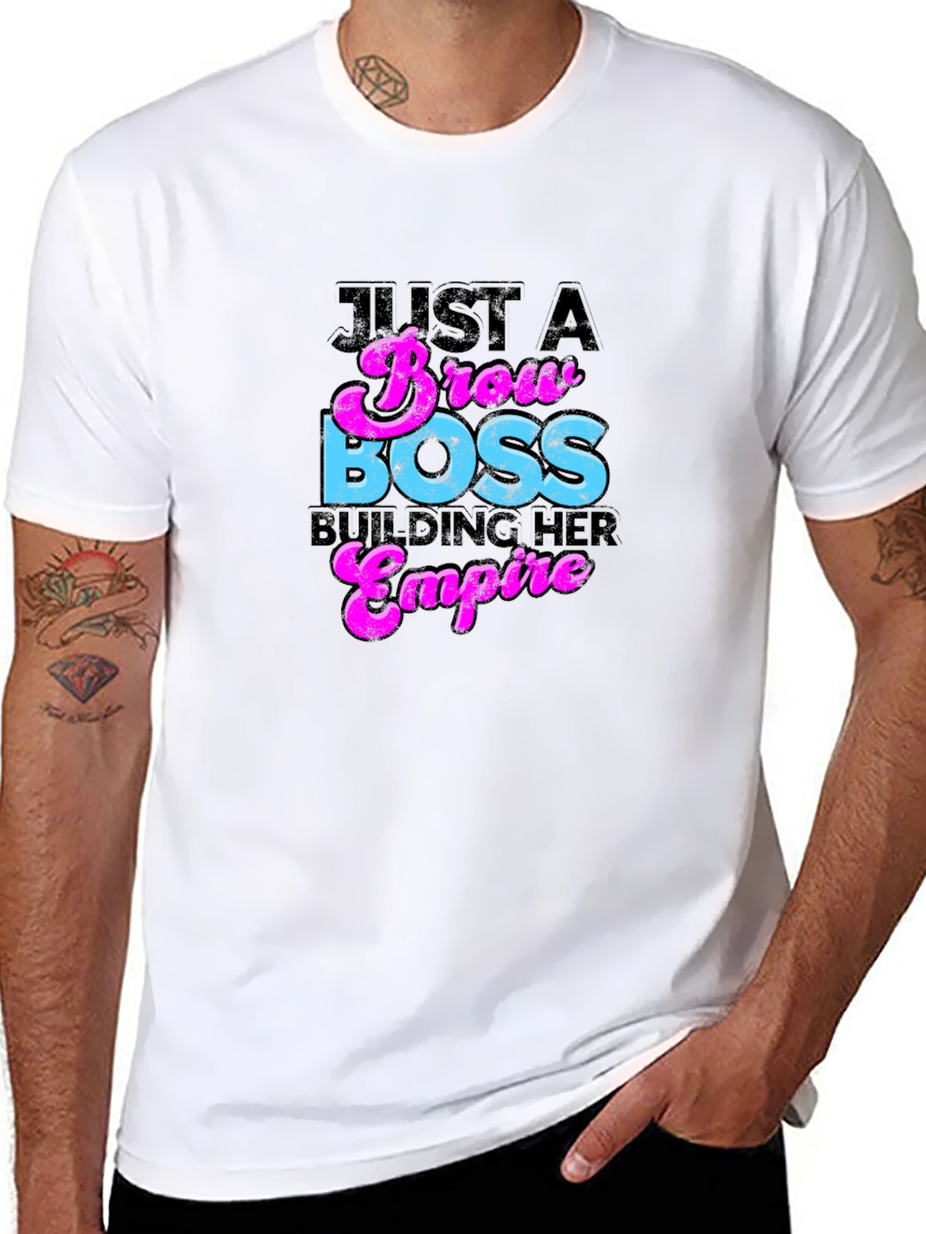 Brow Boss Graphic Tee - Building Her Empire