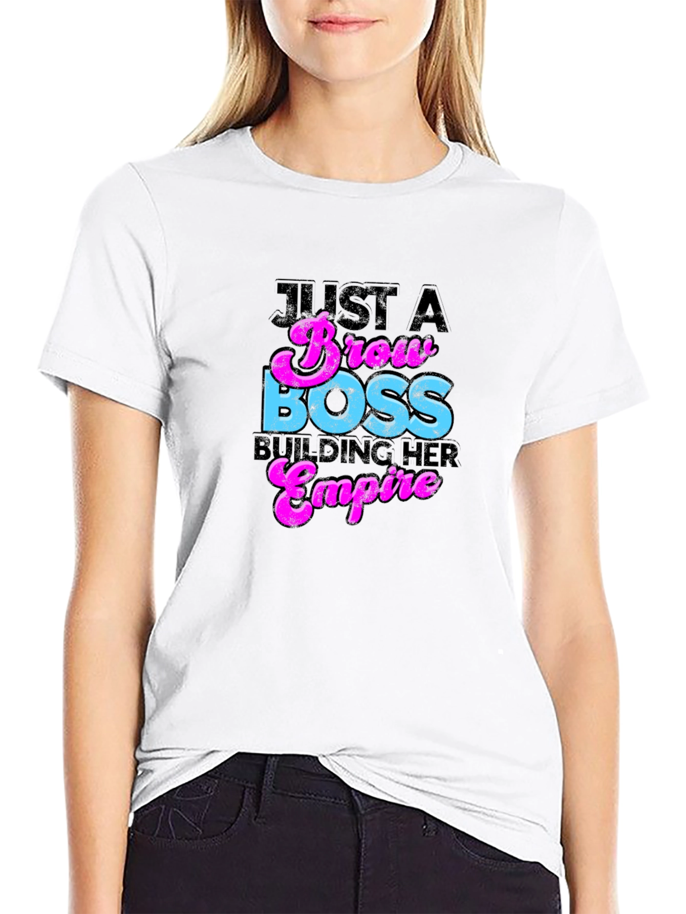 Brow Boss Graphic Tee - Building Her Empire