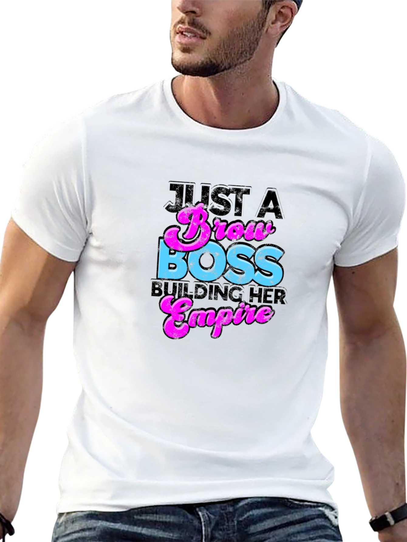 Brow Boss Graphic Tee - Building Her Empire
