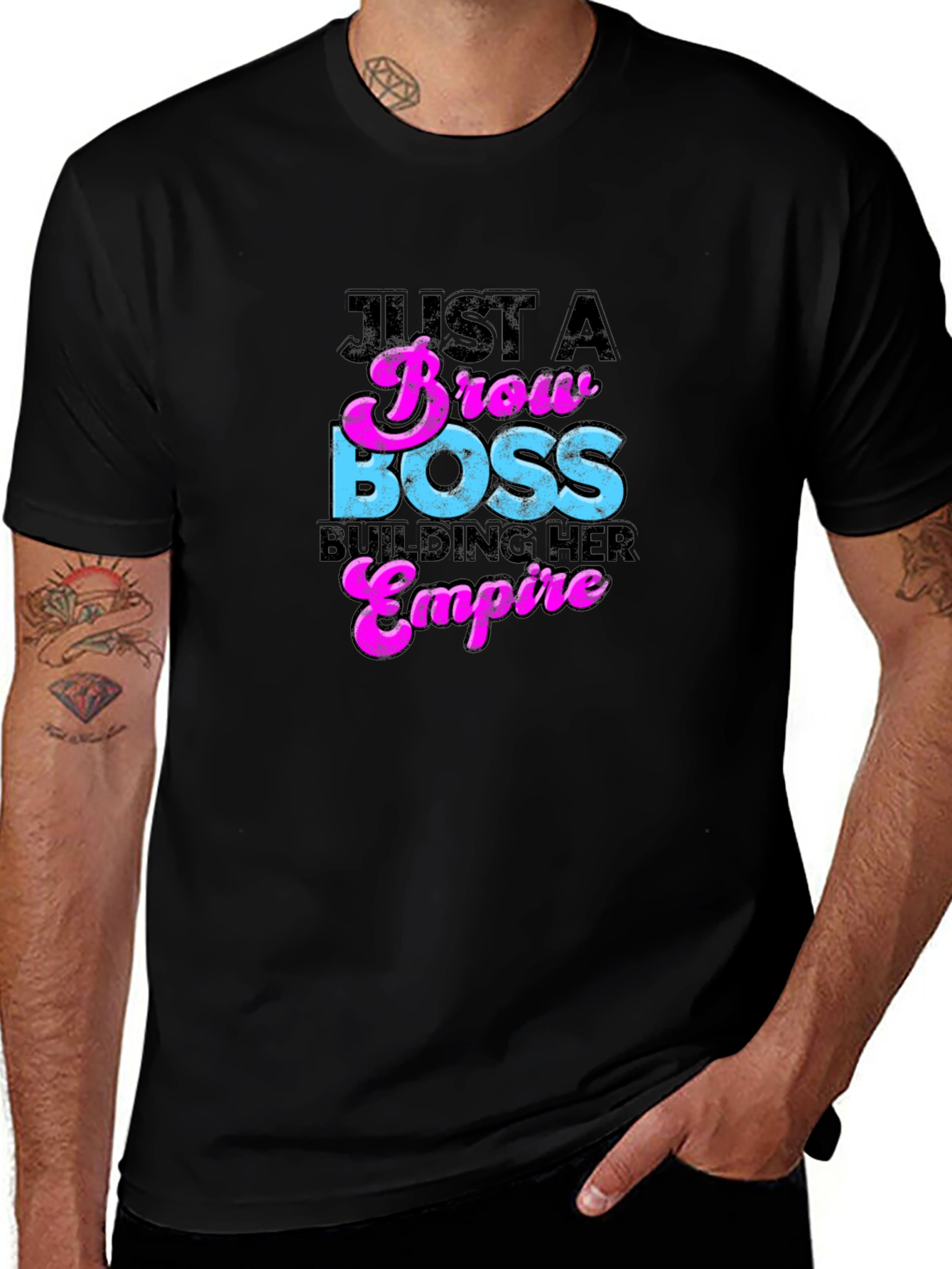 Brow Boss Graphic Tee - Building Her Empire