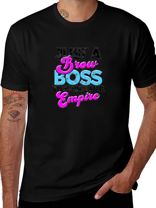 Brow Boss Graphic Tee - Building Her Empire