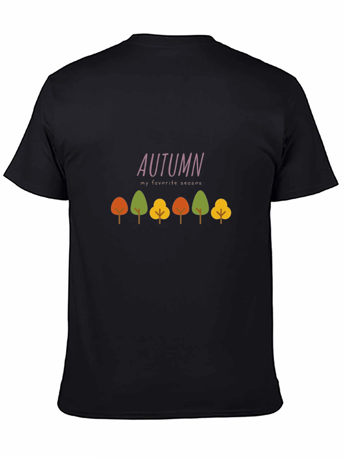 Autumn My Favorite Season Black T-Shirt