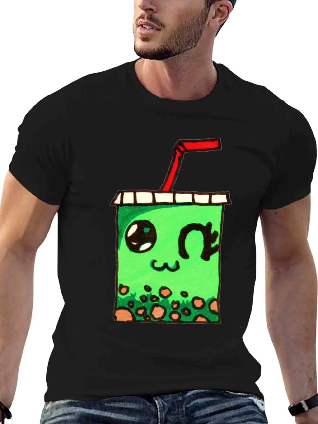 Kawaii Bubble Tea Graphic T-Shirt