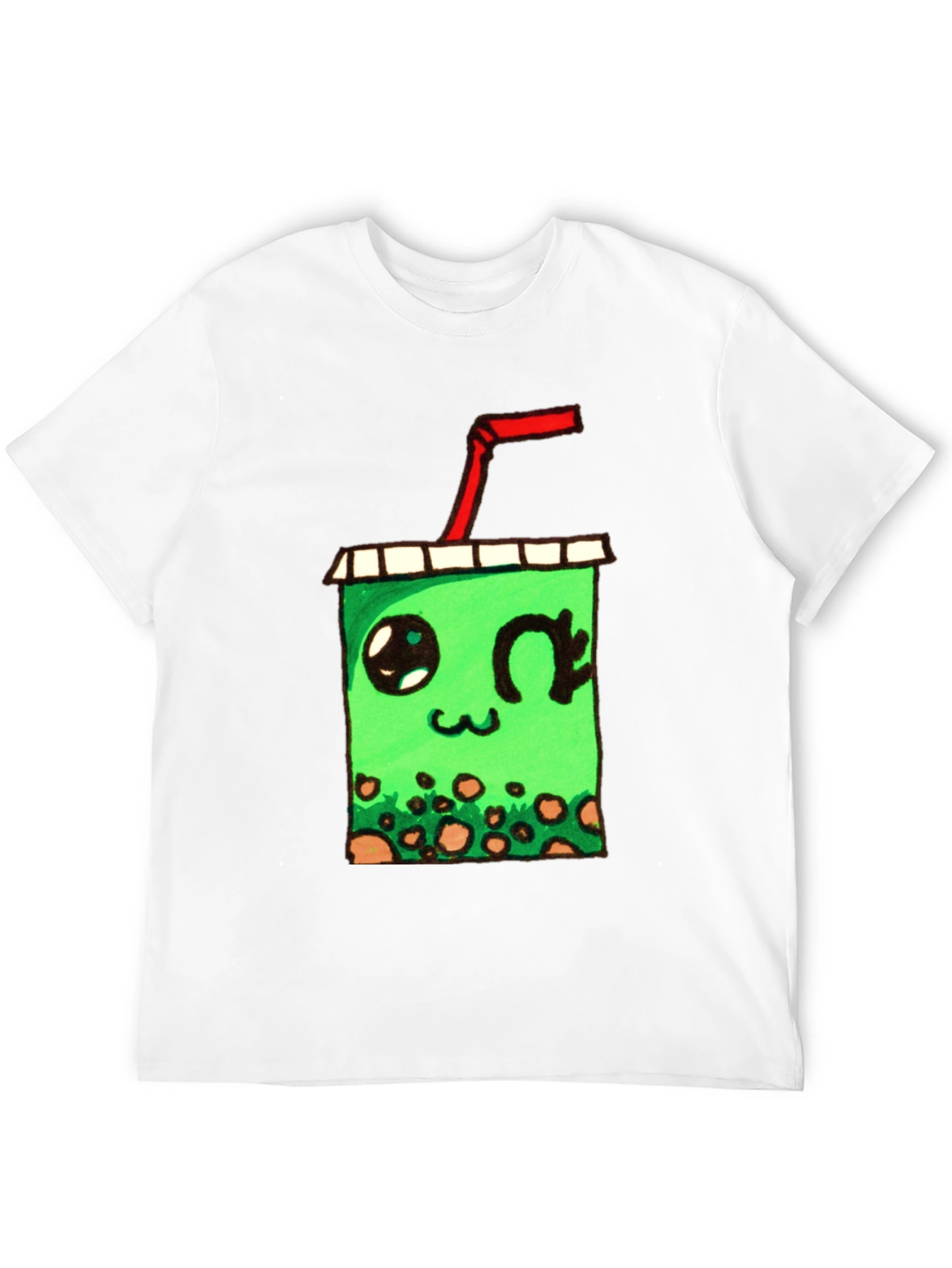 Kawaii Bubble Tea Graphic T-Shirt