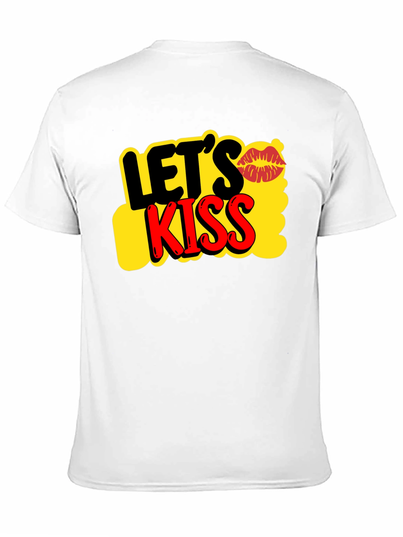 Lets Kiss Graphic Tee - Trendy Casual T-Shirt