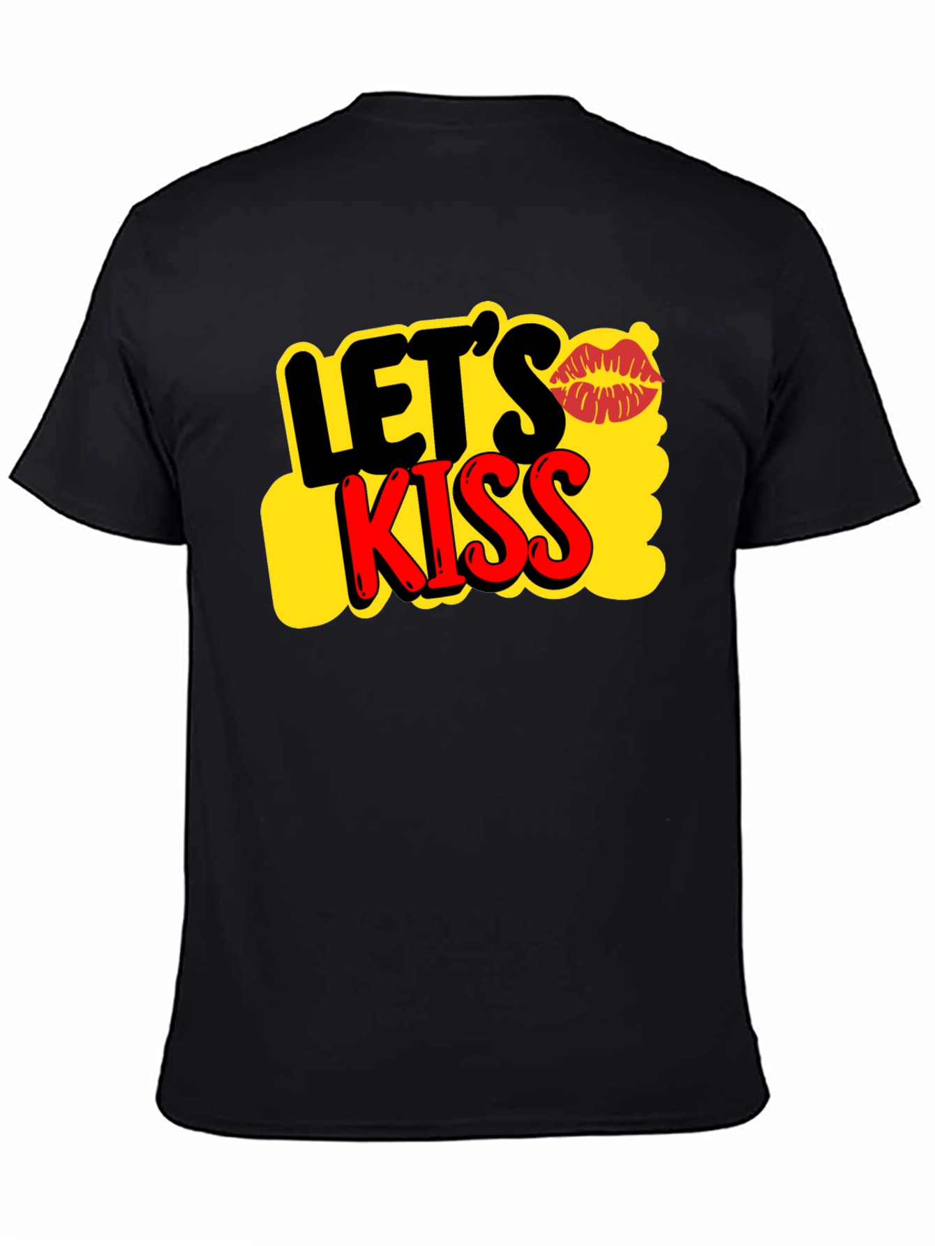 Lets Kiss Graphic Tee - Trendy Casual T-Shirt