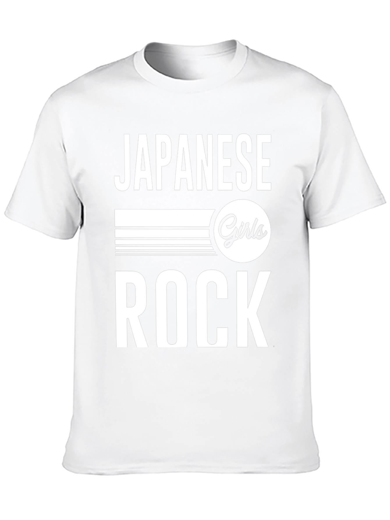 Japanese Girls Rock Graphic Tee - Black Cotton T-Shirt