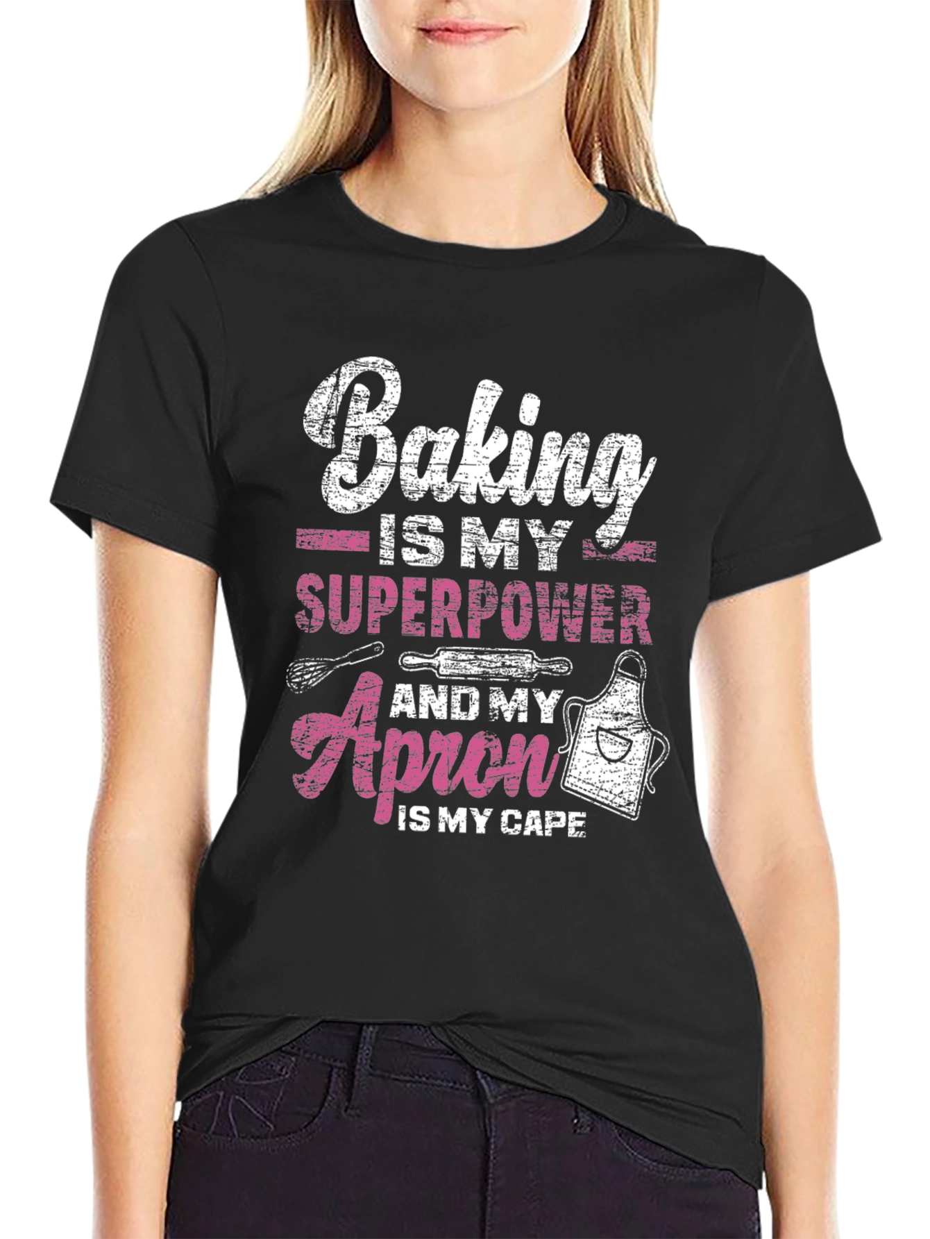 Baking Superpower Graphic Tee - Baker Gift