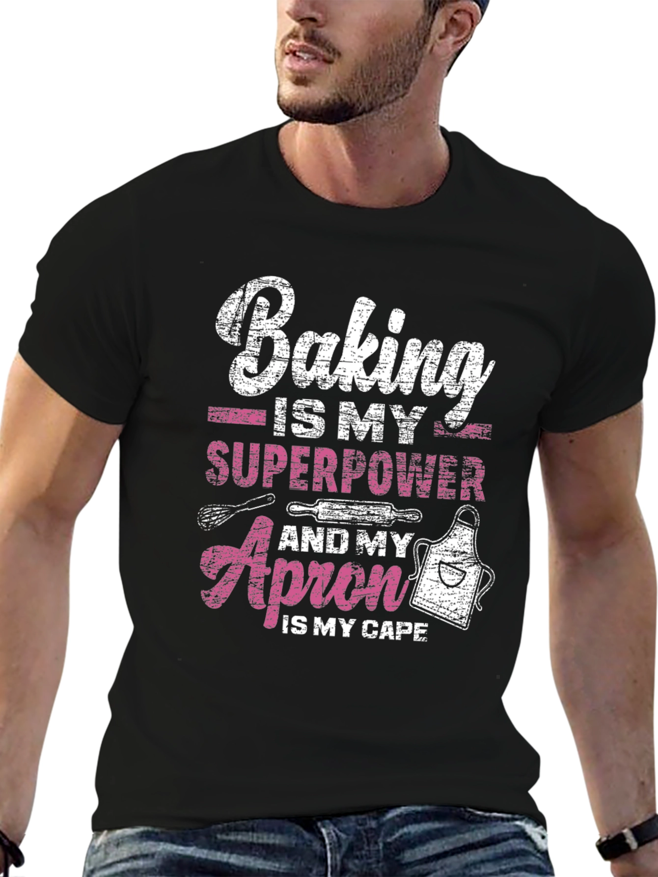 Baking Superpower Graphic Tee - Baker Gift
