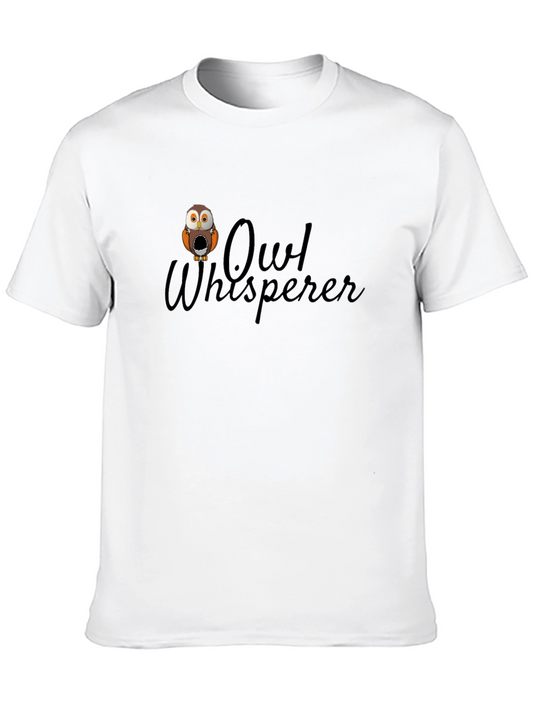 Owl Whisperer Graphic T-Shirt - Black