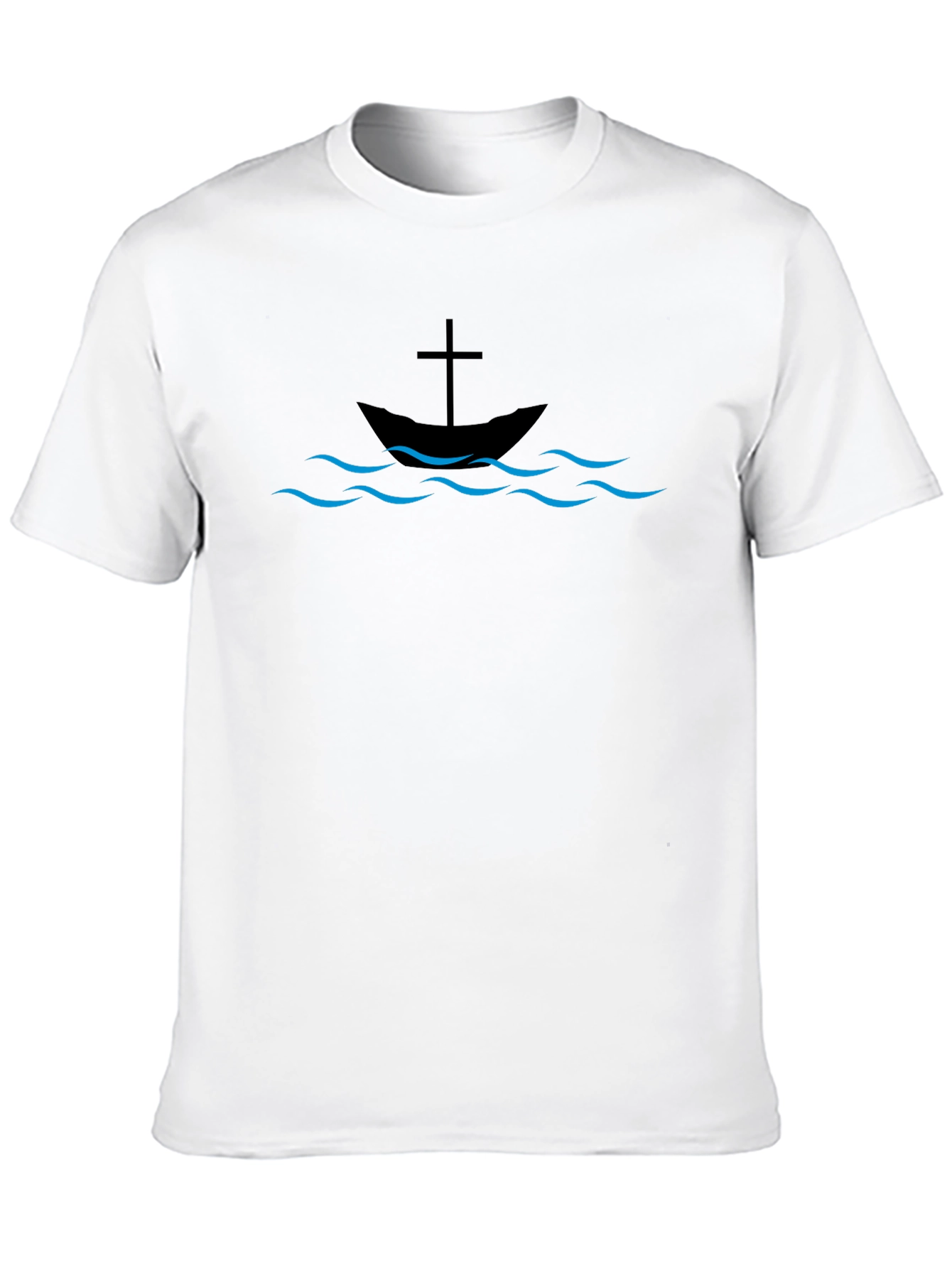 Christian Boat & Cross Graphic Tee