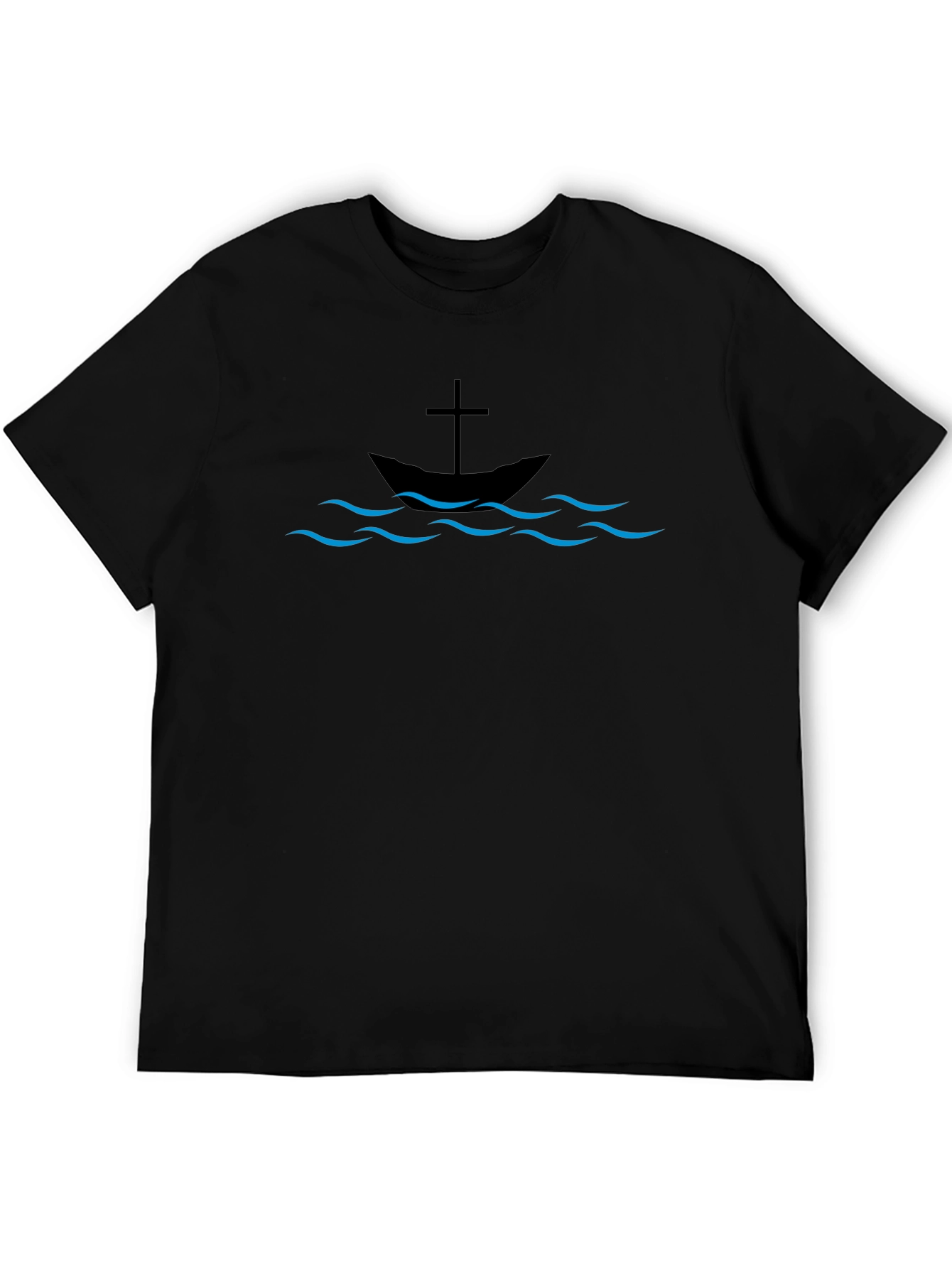 Christian Boat & Cross Graphic Tee