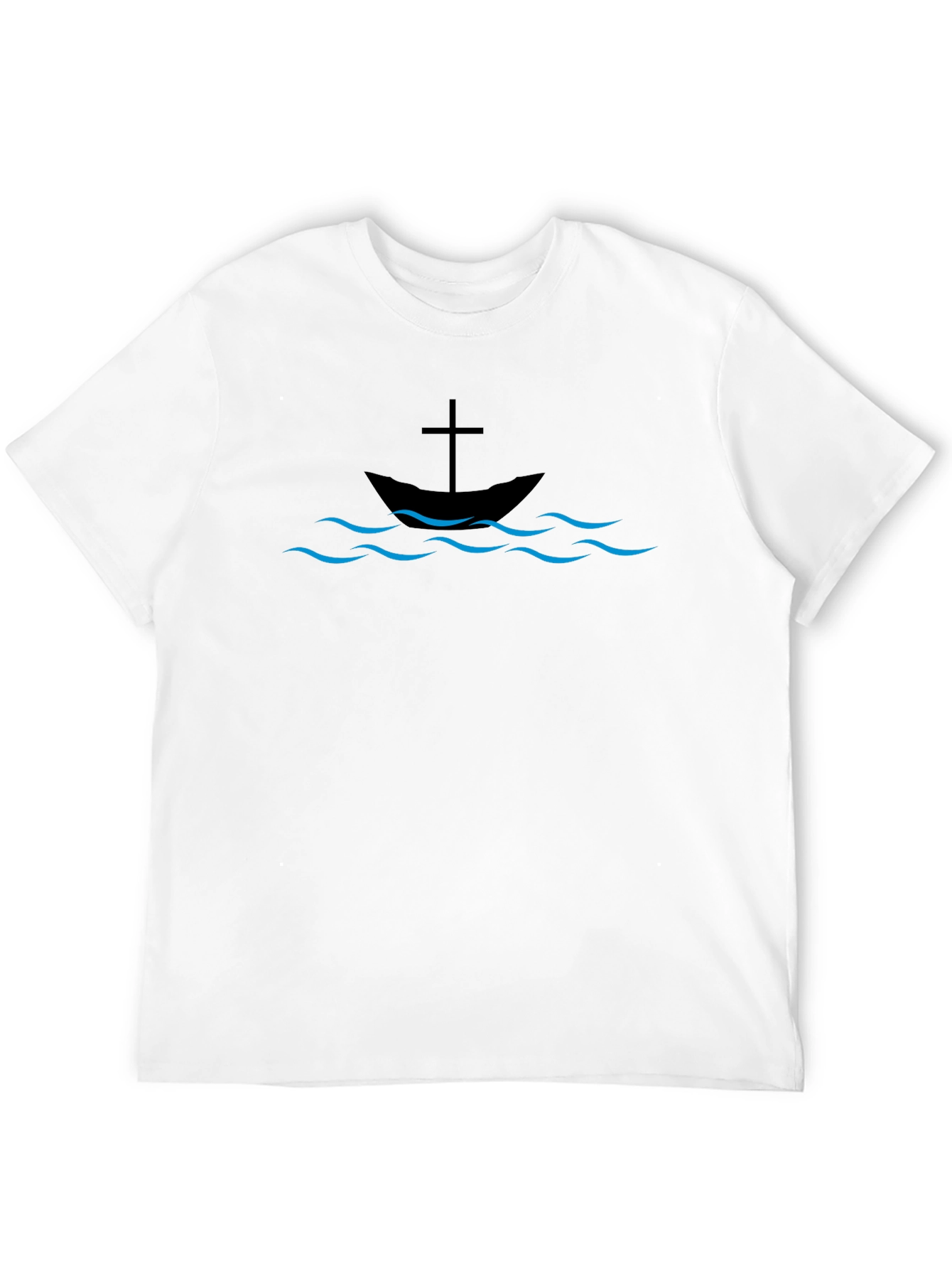 Christian Boat & Cross Graphic Tee