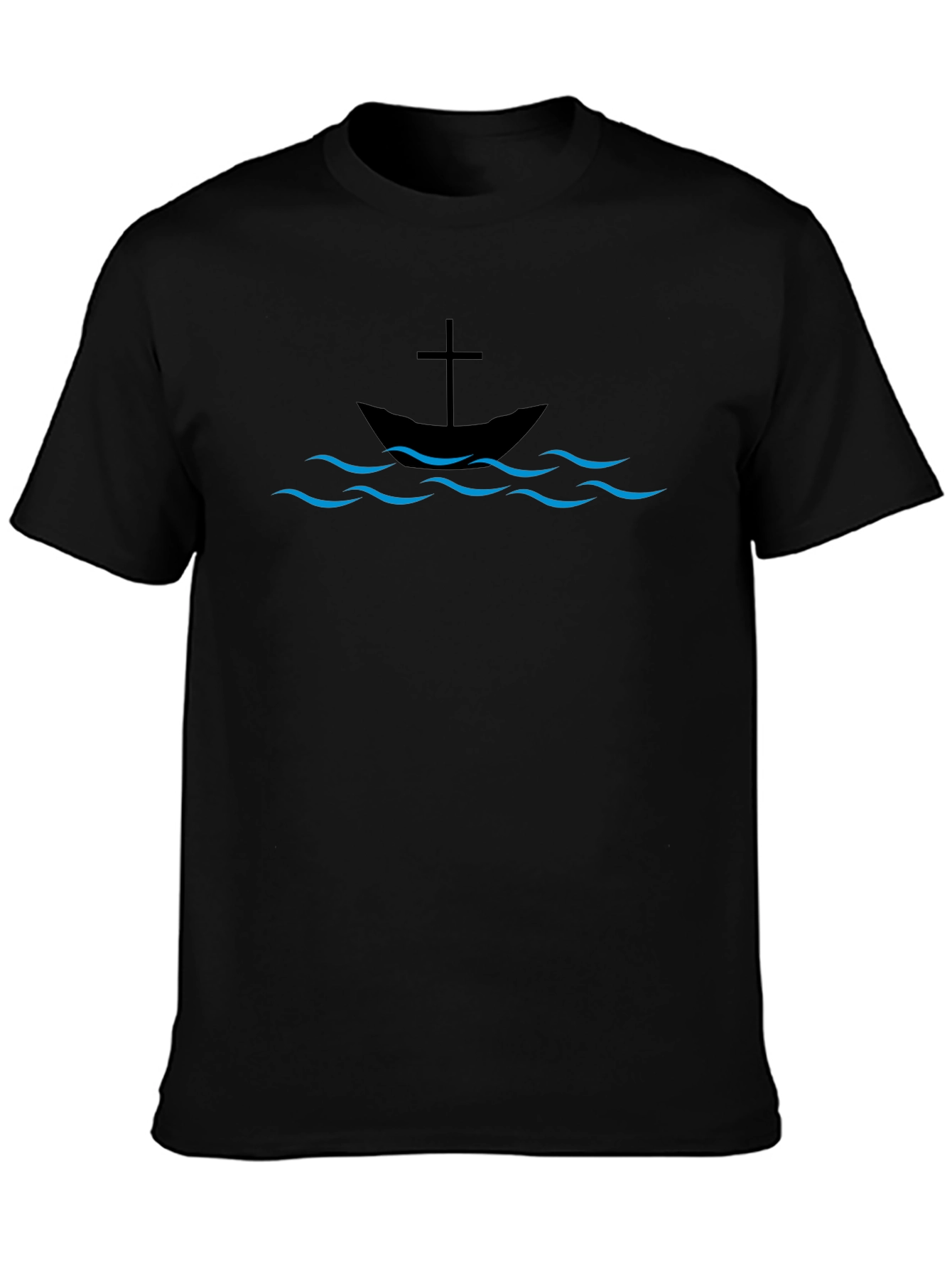 Christian Boat & Cross Graphic Tee