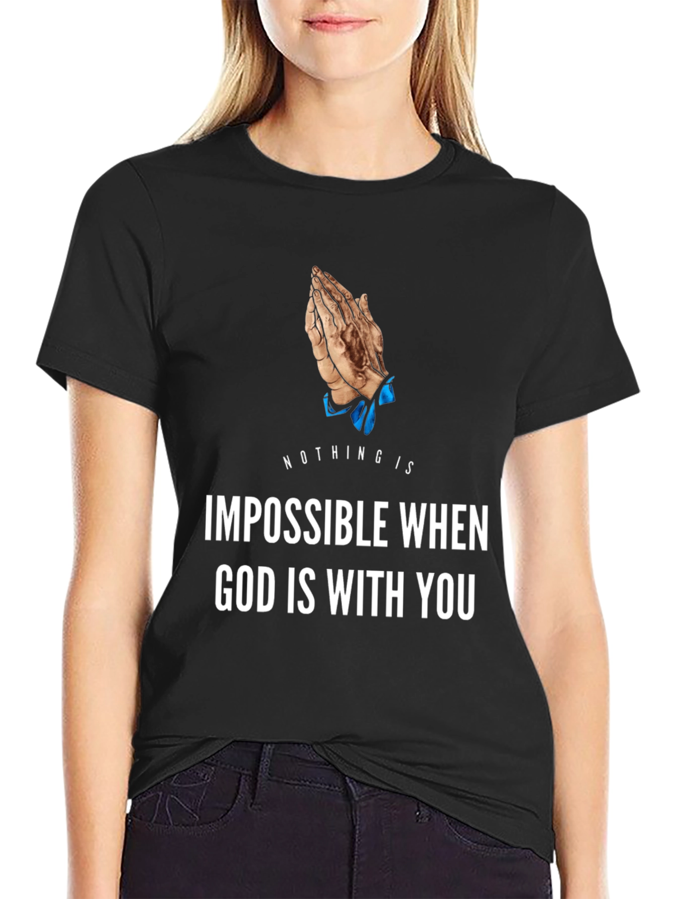 Faith-Inspired Graphic Tee - God is With You T-Shirt