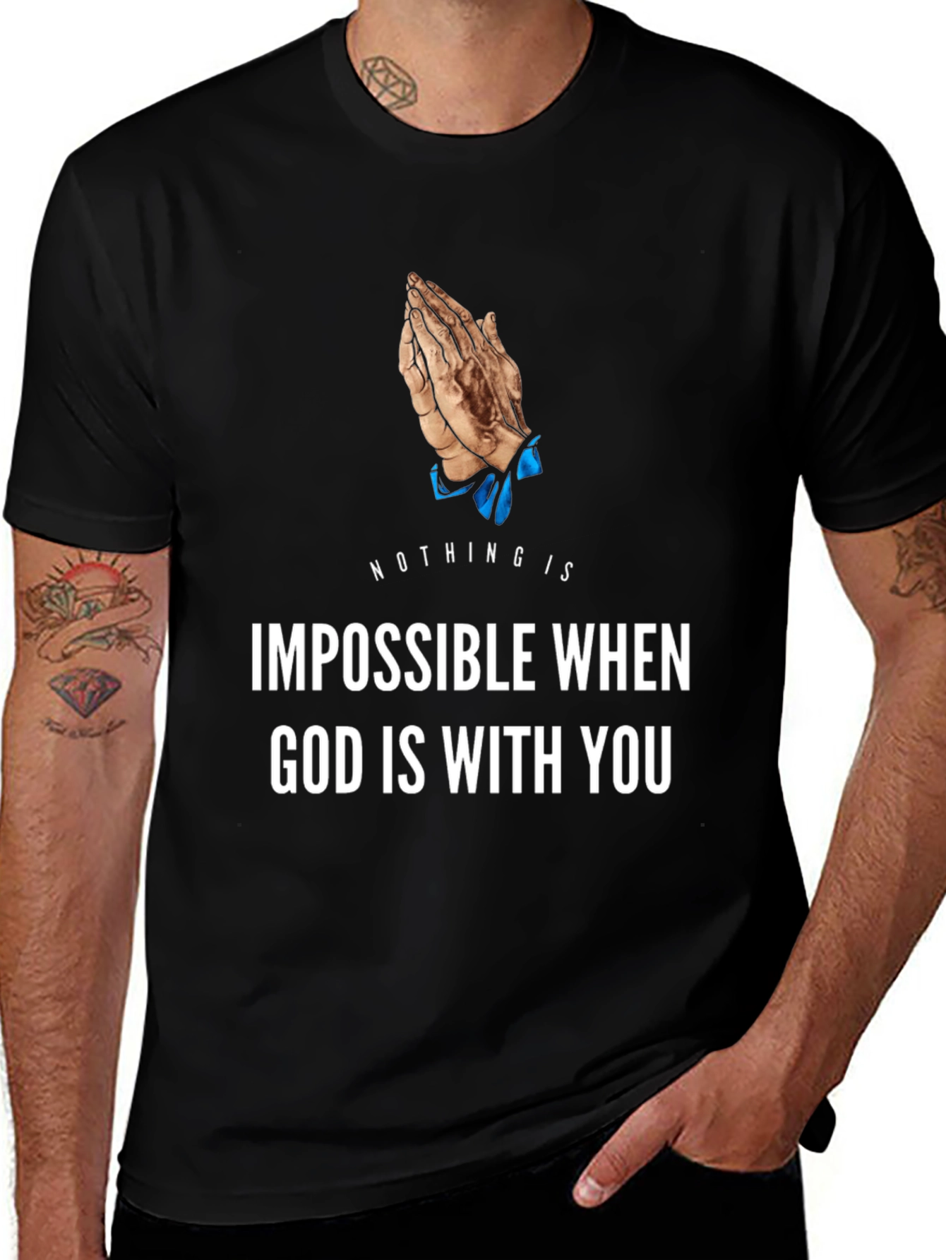Faith-Inspired Graphic Tee - God is With You T-Shirt