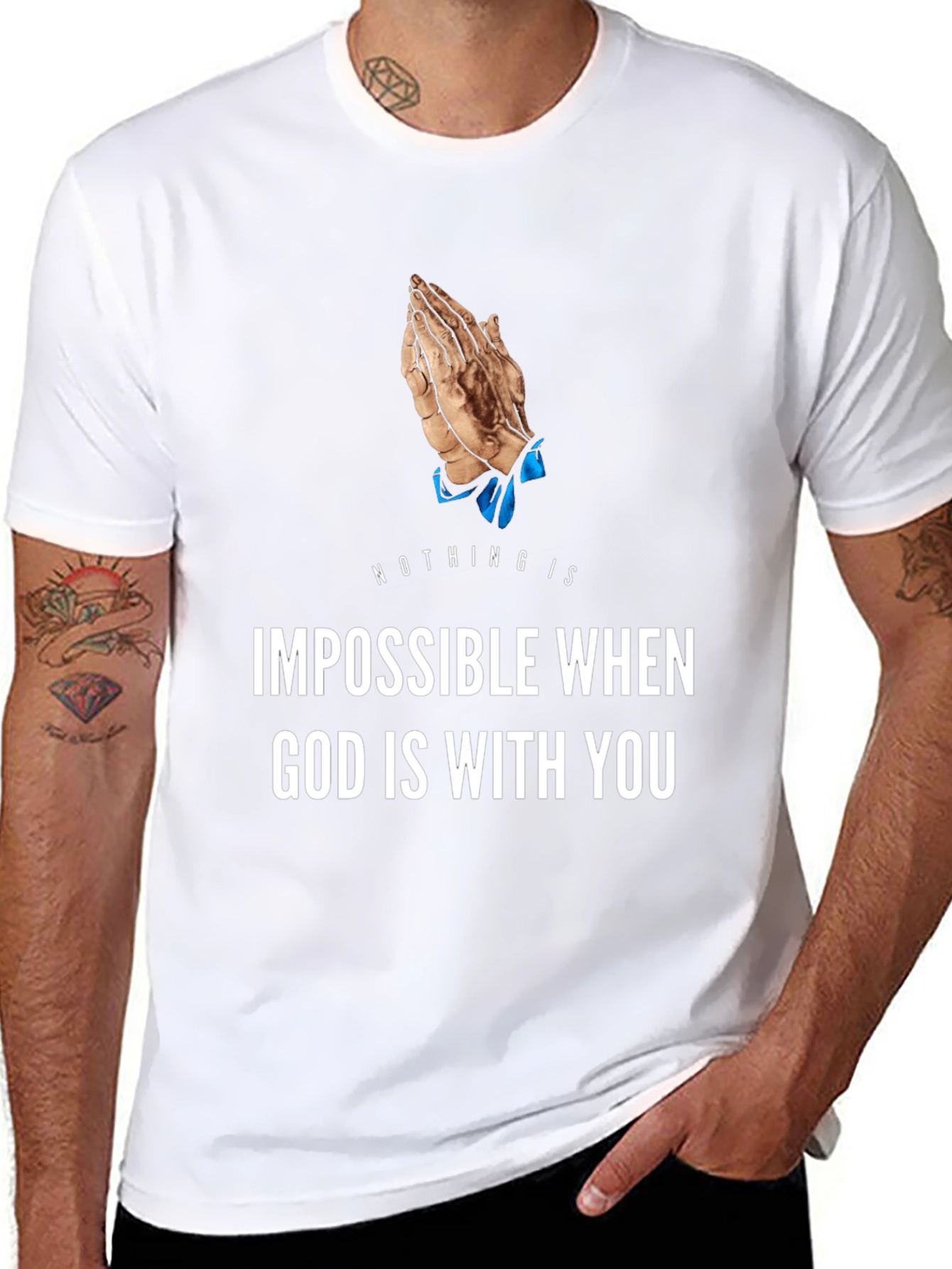 Faith-Inspired Graphic Tee - God is With You T-Shirt