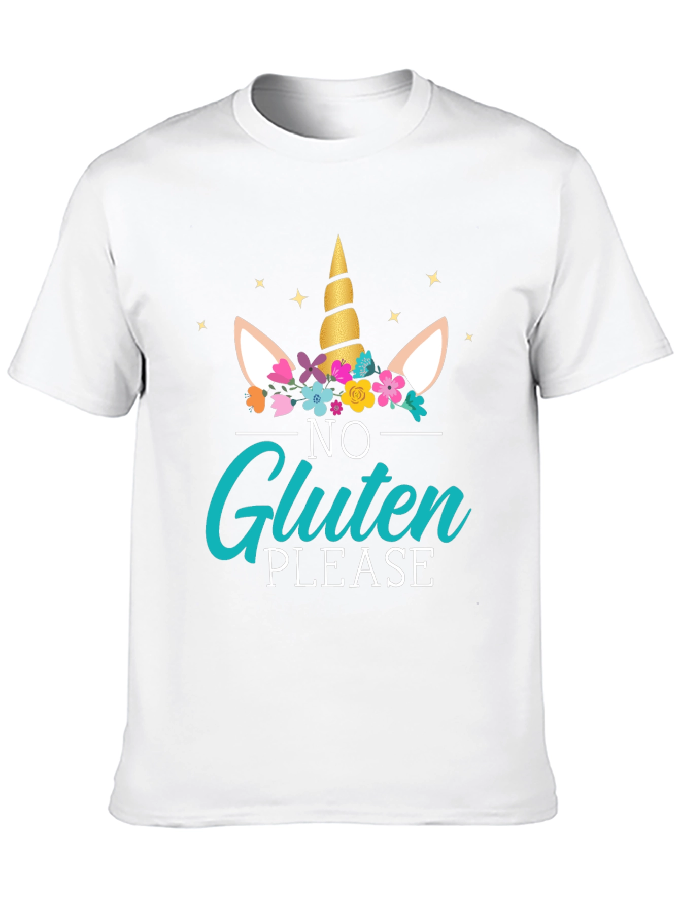 Unicorn No Gluten Please Graphic Tee