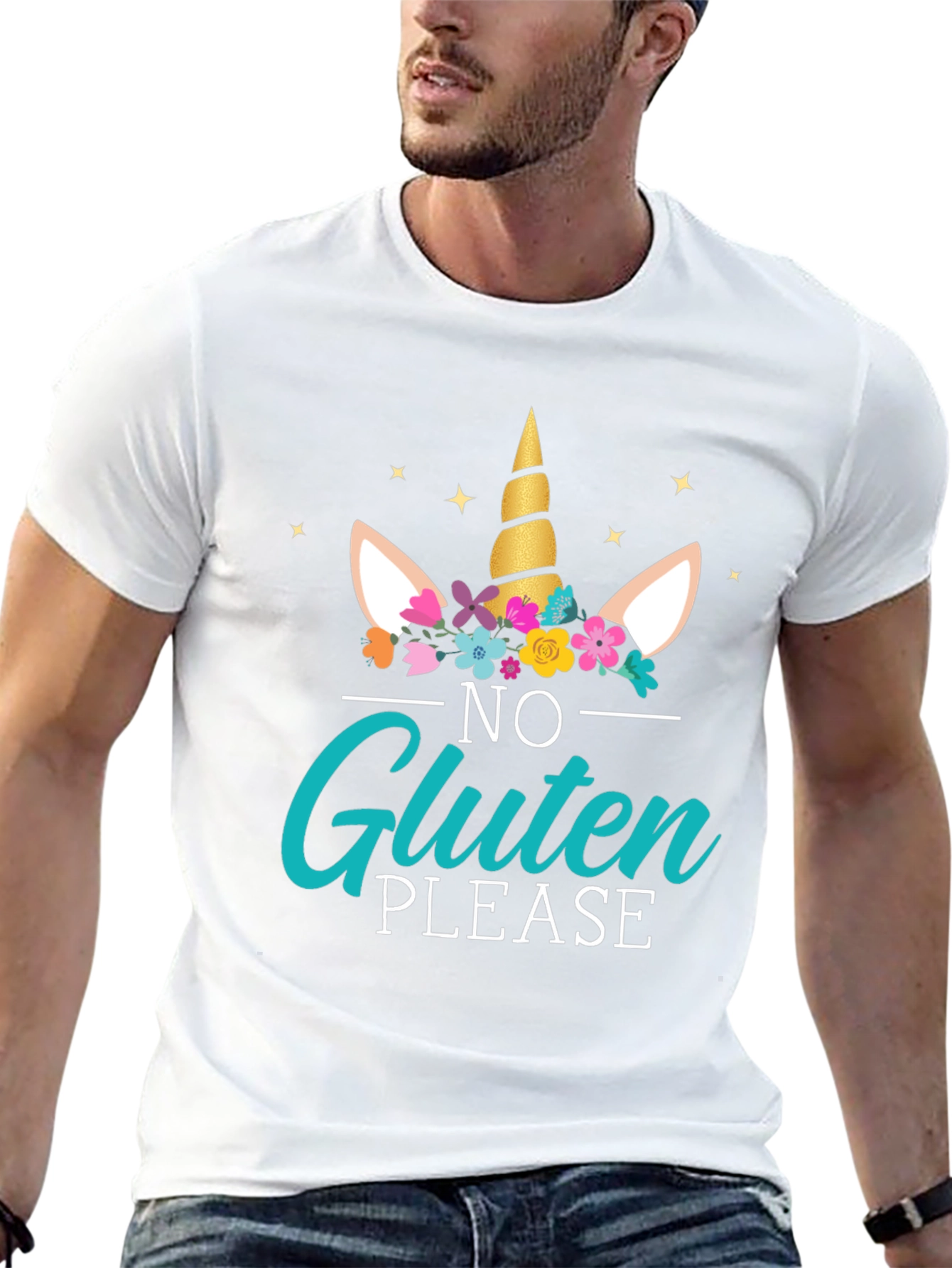 Unicorn No Gluten Please Graphic Tee