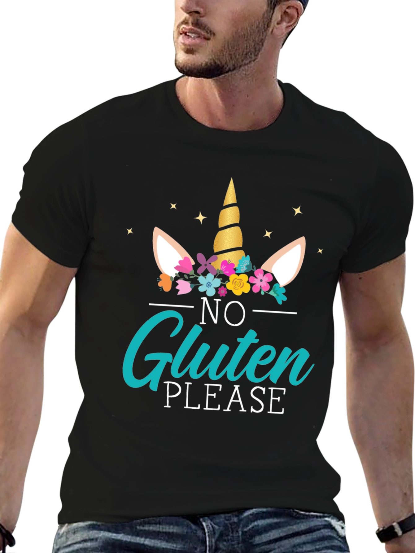 Unicorn No Gluten Please Graphic Tee