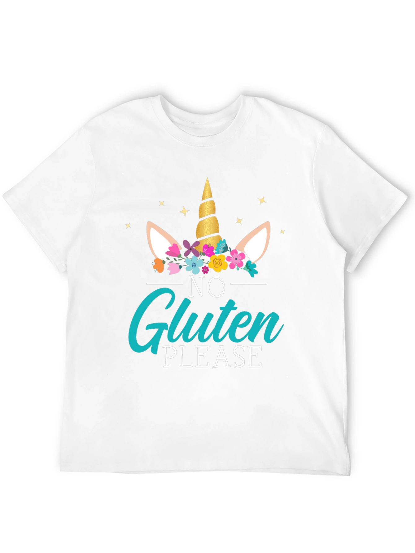Unicorn No Gluten Please Graphic Tee