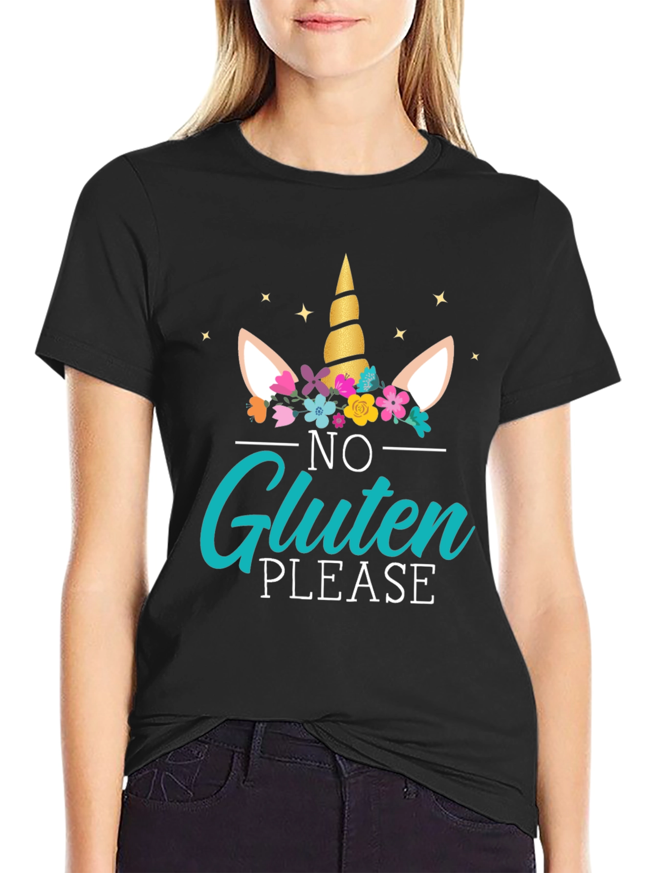 Unicorn No Gluten Please Graphic Tee