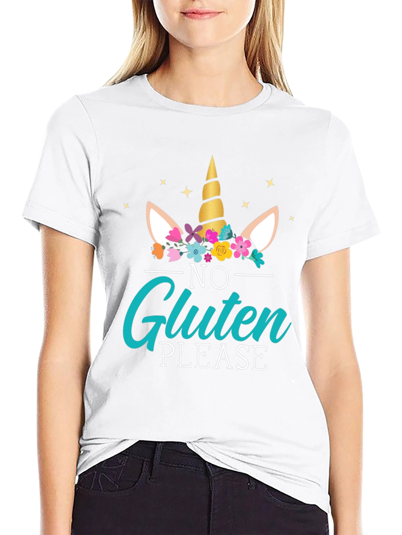 Unicorn No Gluten Please Graphic Tee