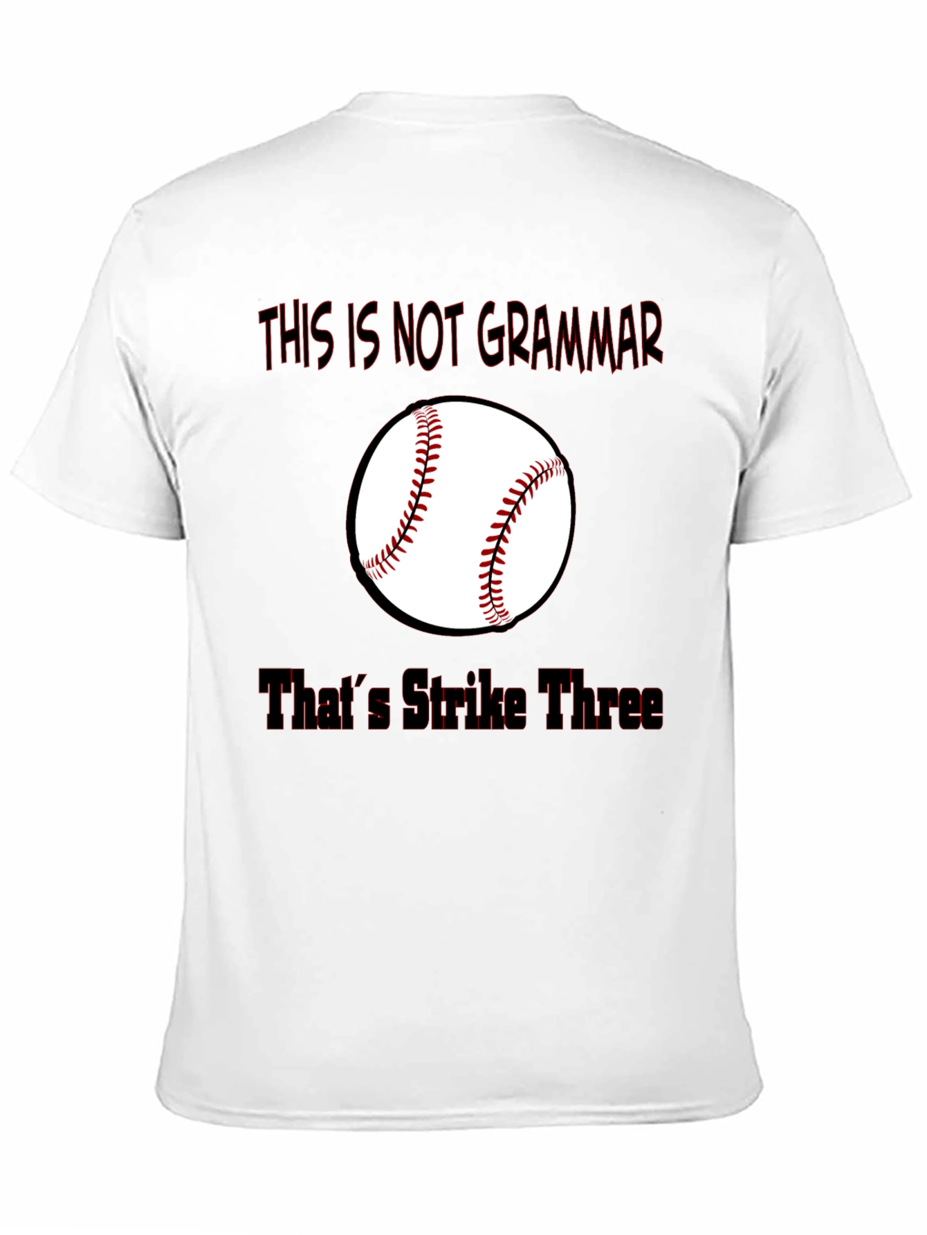 Baseball Puns Graphic Tee - Strike Three
