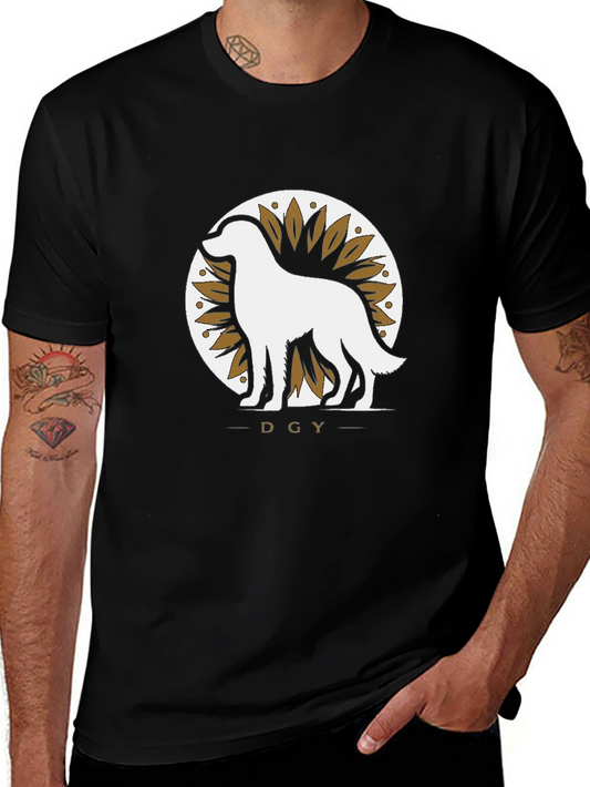 DGY Dog Sunflower Graphic Tee - Stylish and Comfortable!