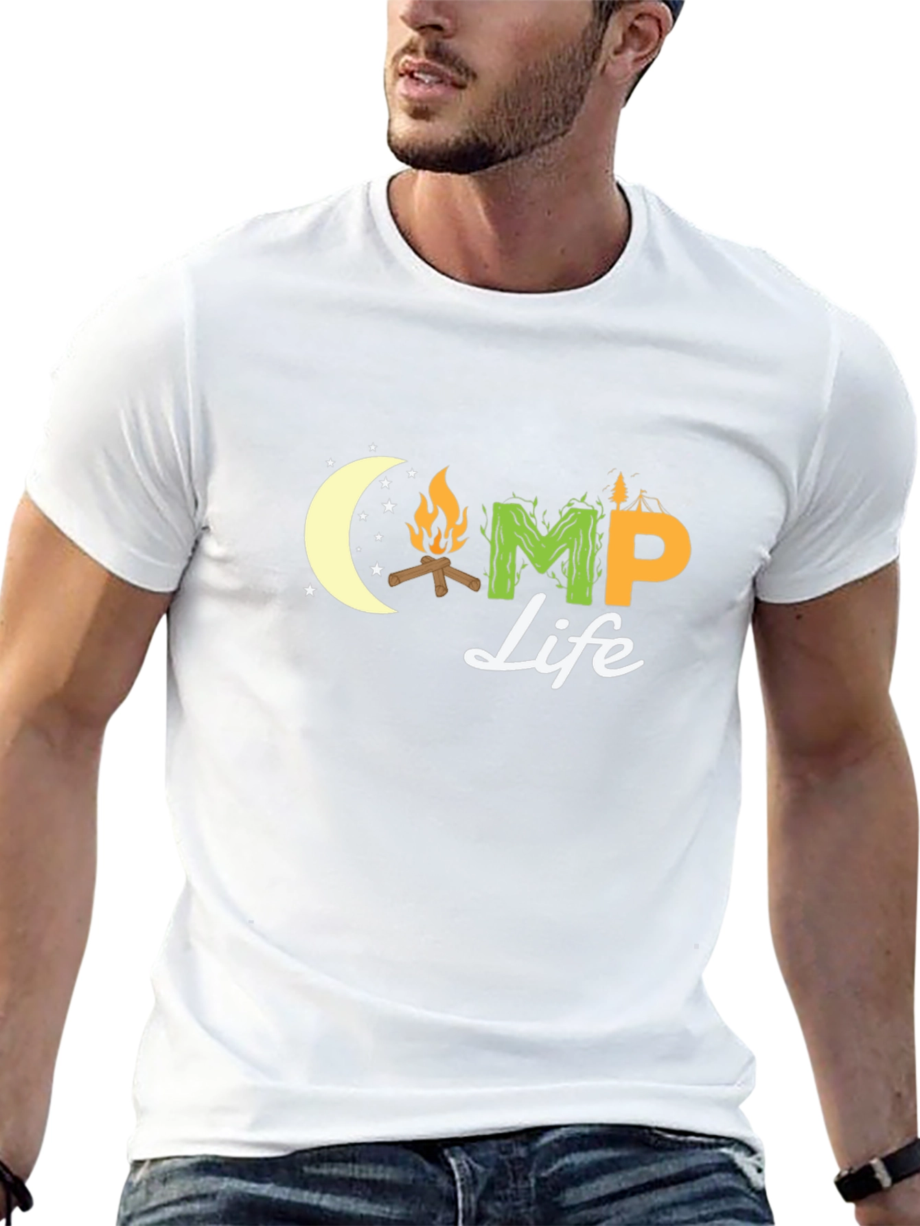 Camp Life T-Shirt - Nature Inspired Design