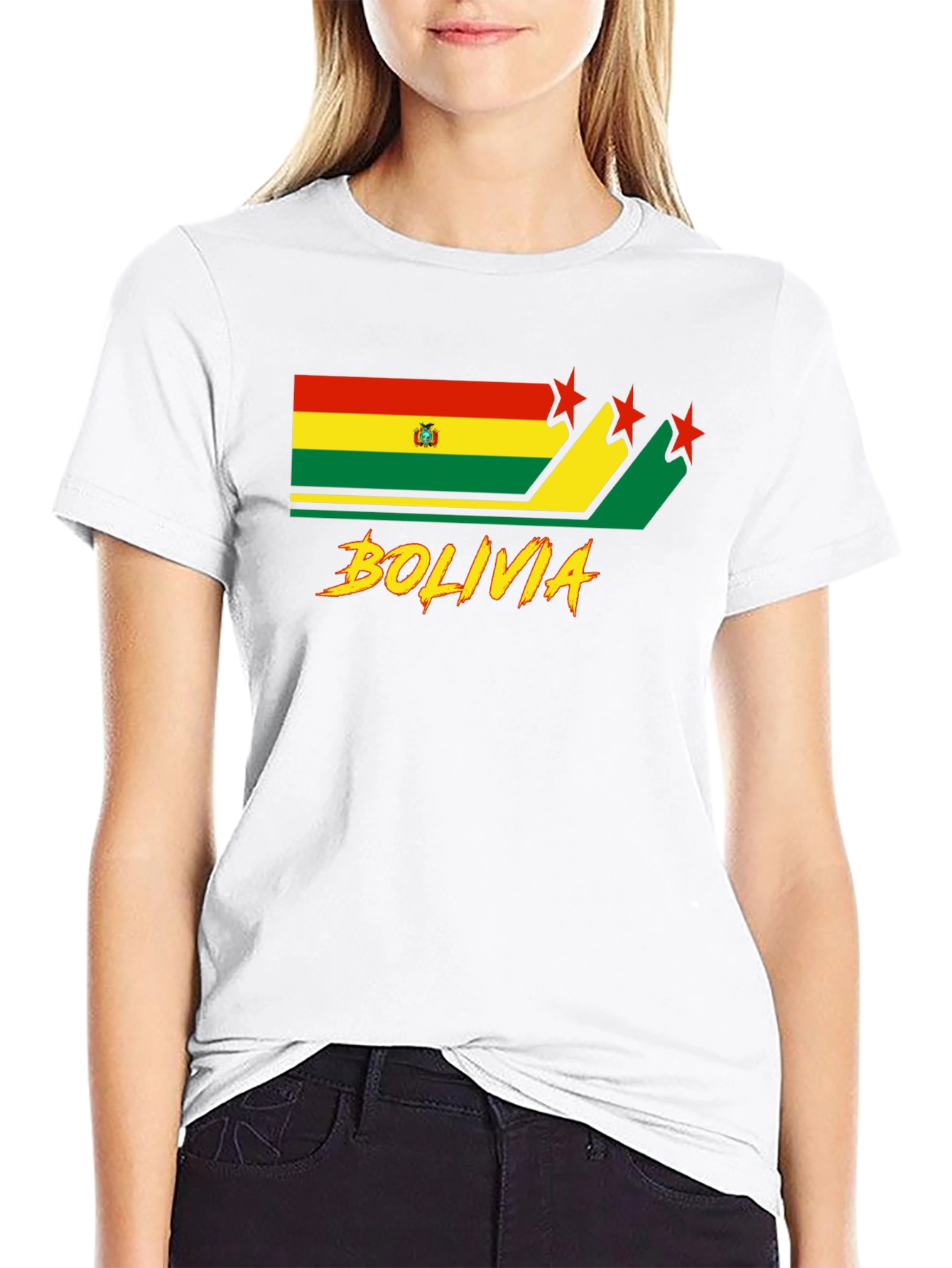 Bolivia Flag Graphic T-Shirt